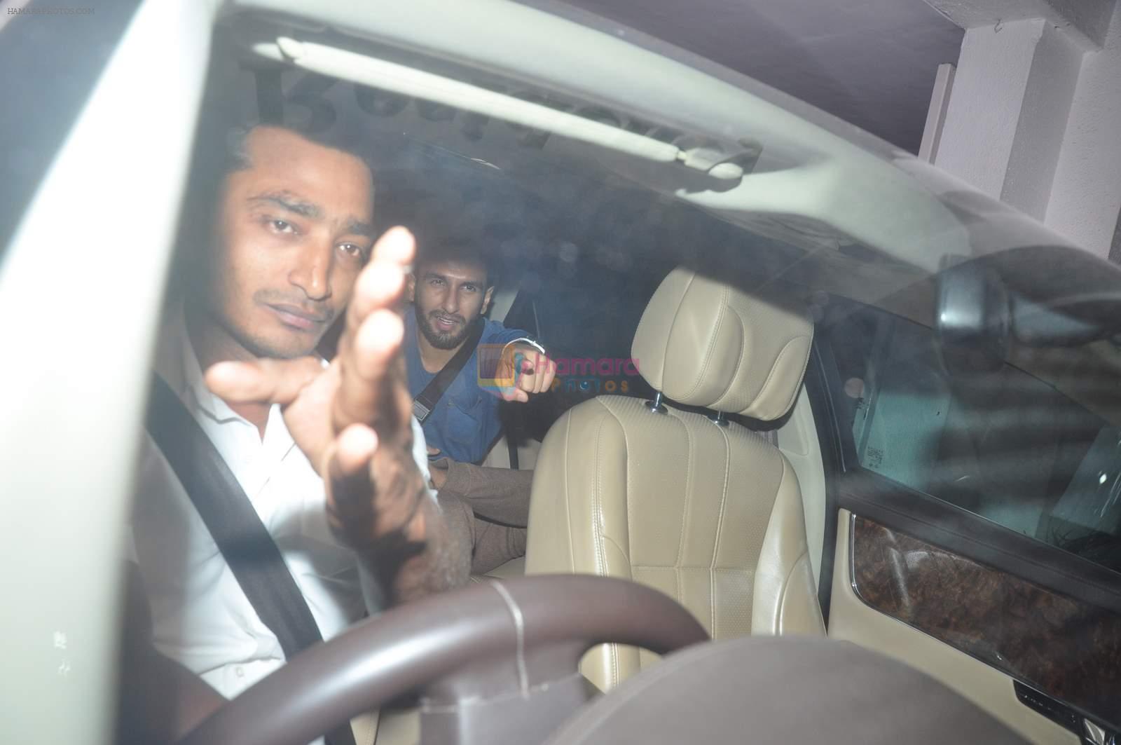 Ranveer Singh snapped at Karan's house in Mumbai on 16th March 2015
