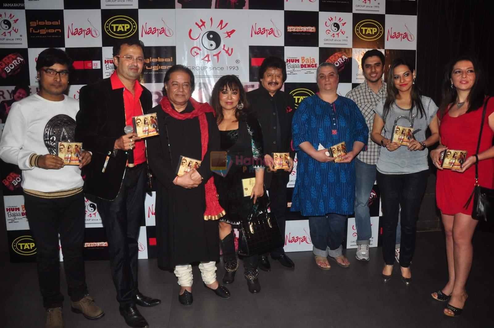 Vimal Kashyap,Nikhil Kamath,Anup Jalota,Pankaj Udhas,Preety Bhalla at the launch of Anup Jalota & Pankaj Udhas's song Zindagi from film Hum Baaja Baja Denge on 17thMarch 2015