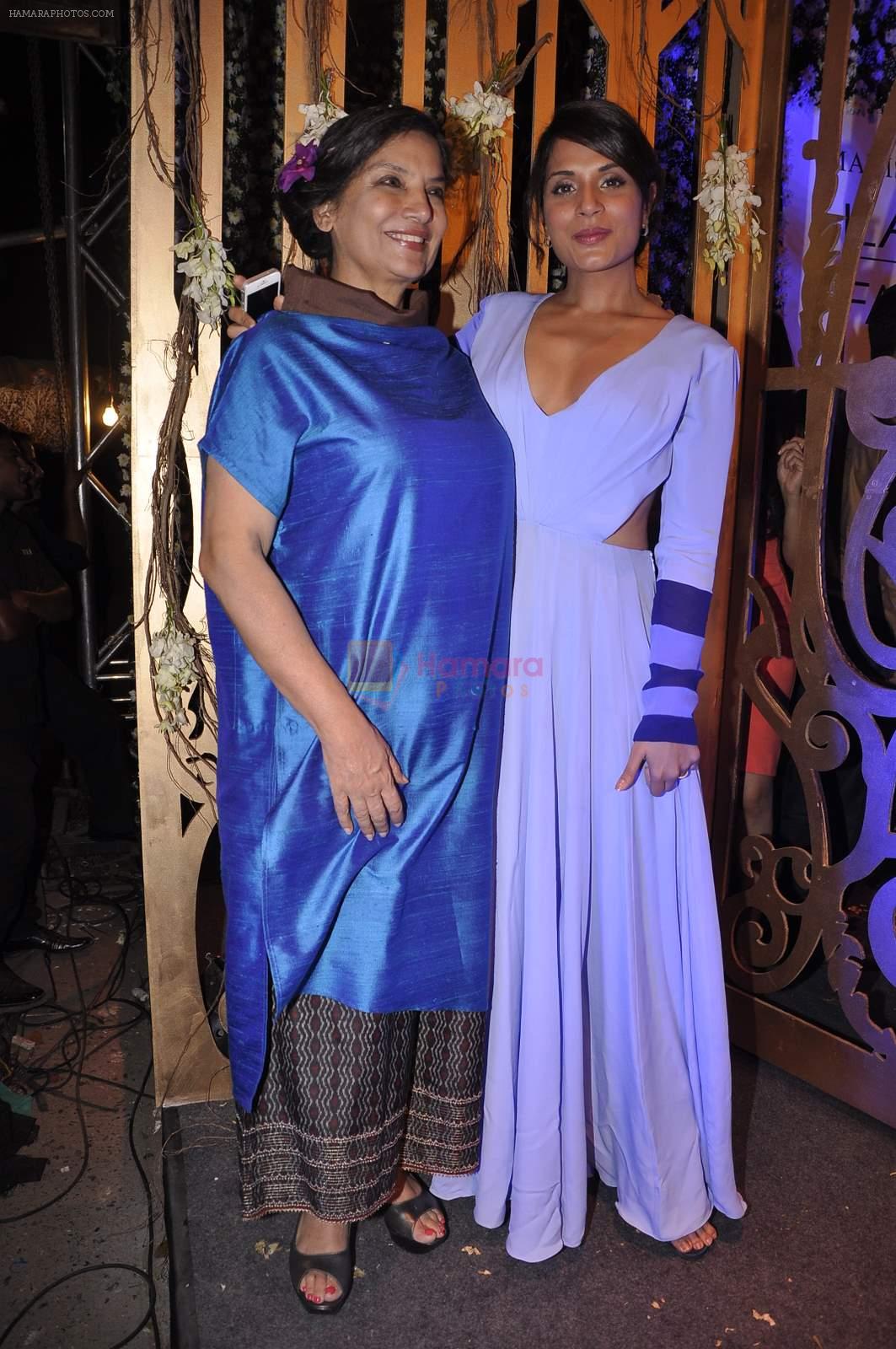 Richa Chadda, Shabana Azmi at Manish Malhotra Show at Lakme Fashion Week 2015 Day 1 on 18th March 2015