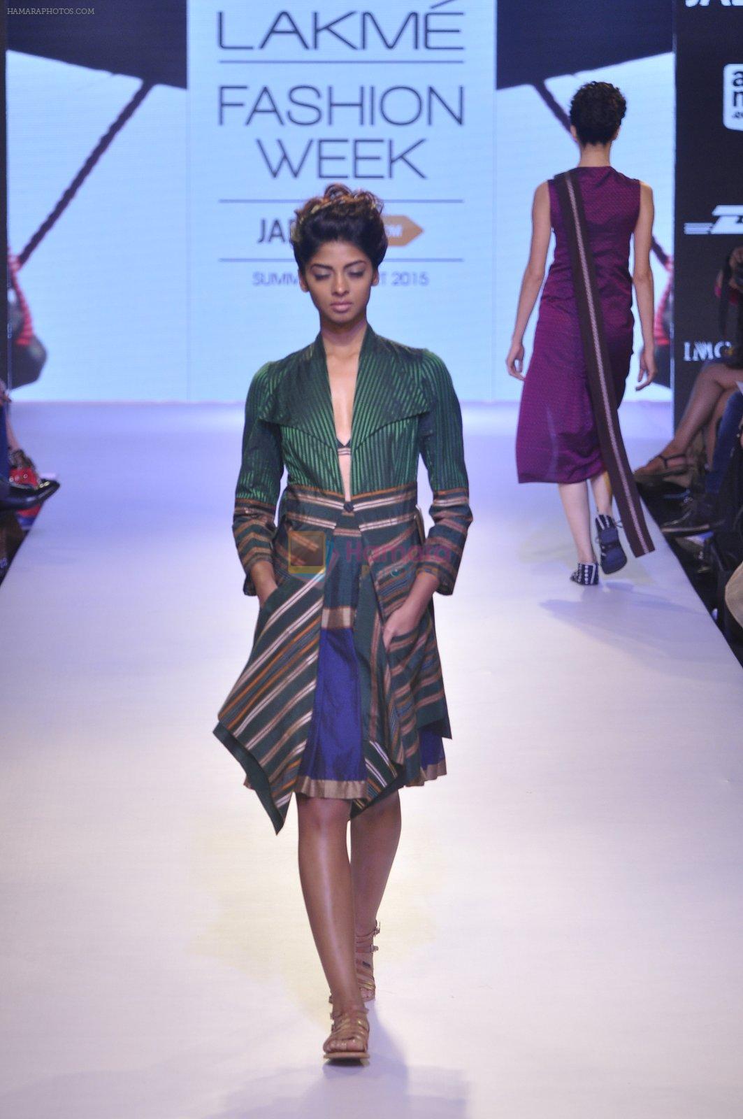 Model walks the ramp for Vaishali S Show at Lakme Fashion Week 2015 Day 1 on 18th March 2015