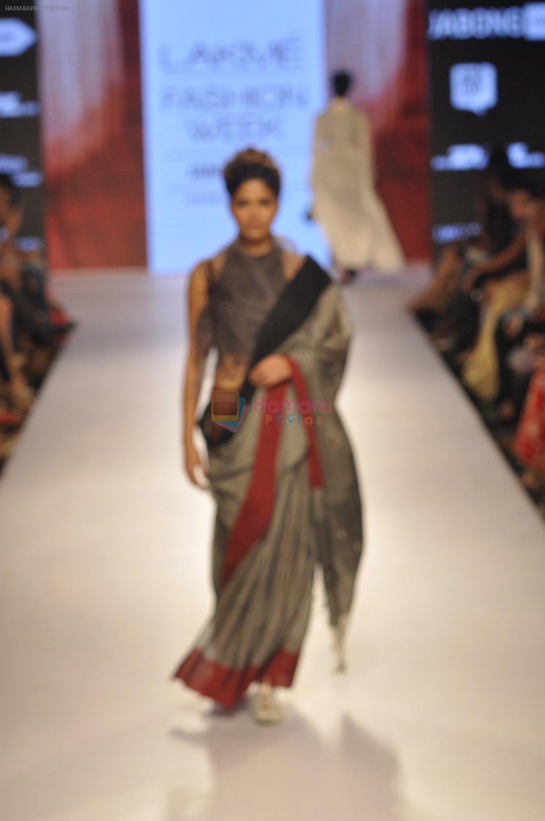 Model walks the ramp for Vaishali S Show at Lakme Fashion Week 2015 Day 1 on 18th March 2015