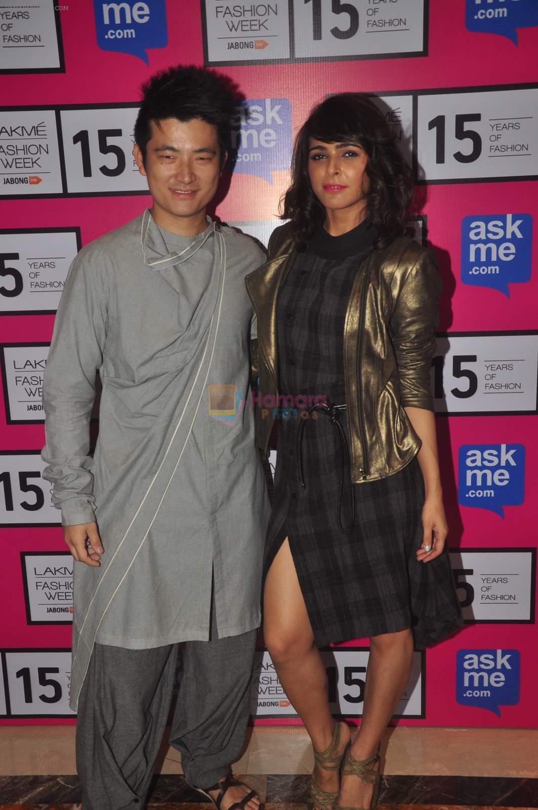 Meiyang Chang on Day 2 at Lakme Fashion Week 2015 on 19th March 2015