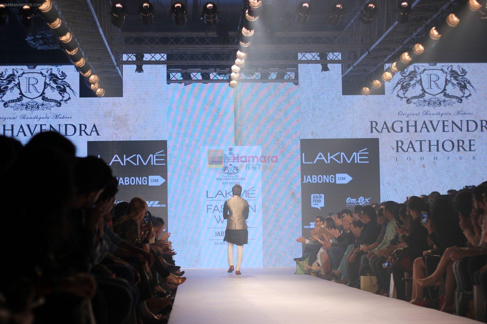 Ritesh Deshmukh walks the ramp for Raghavendra Rathore Show at Lakme Fashion Week 2015 Day 2 on 19th March 2015
