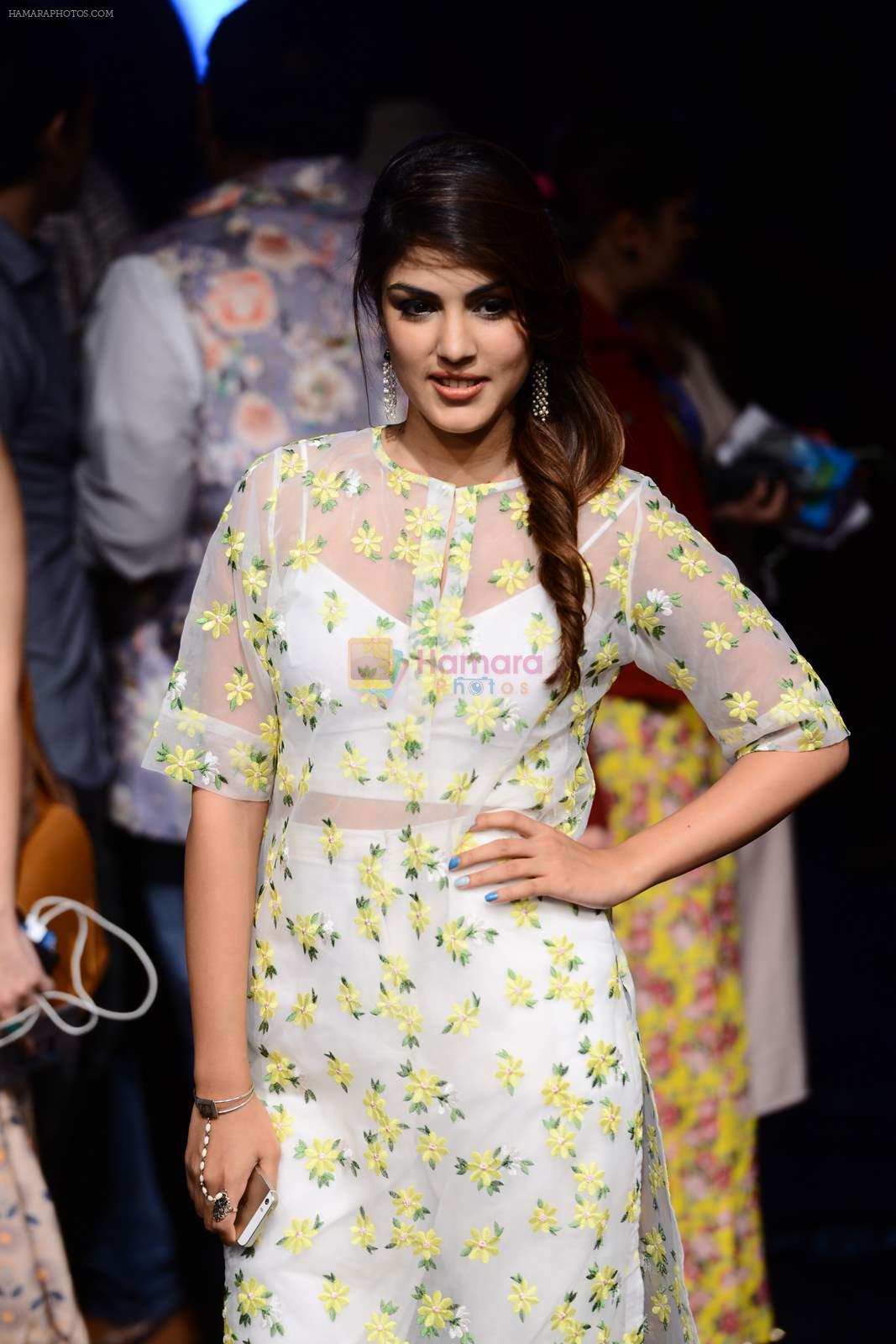 Rhea Chakraborty on Day 4 at Lakme Fashion Week 2015 on 21st March 2015