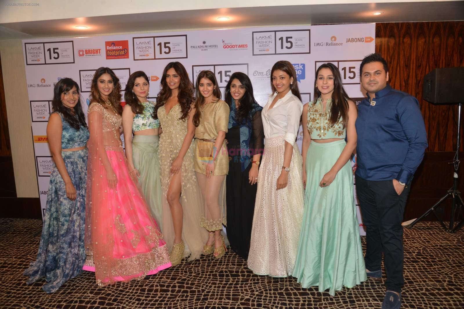 Anindita Nayar, Kajal Aggarwal, Ileana D'Cruz, Esha Gupta on Day 4 at Lakme Fashion Week 2015 on 21st March 2015