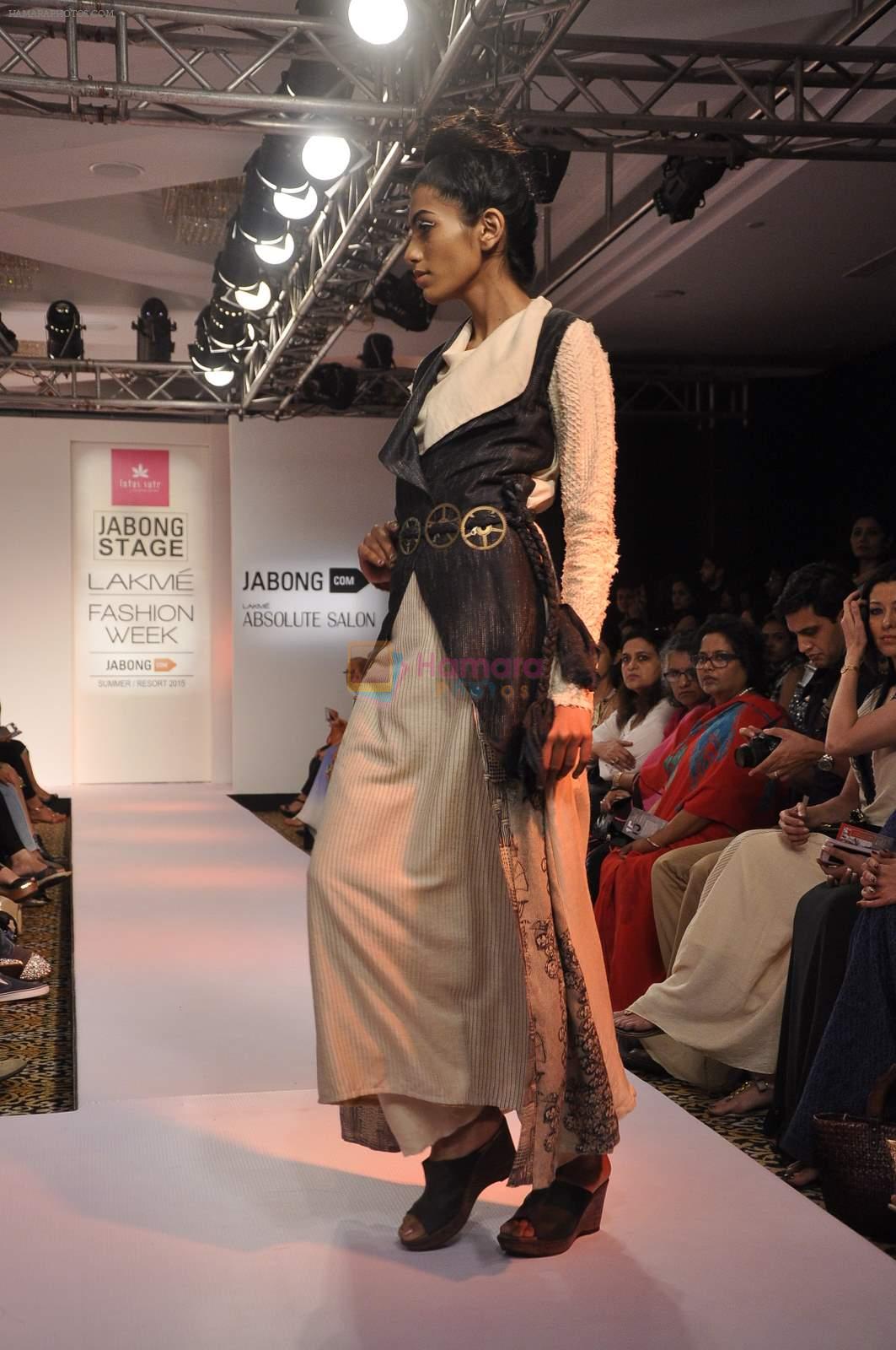 Model walk the ramp for Lotus Karishma Jamwal Show at Lakme Fashion Week 2015 Day 4 on 21st March 2015