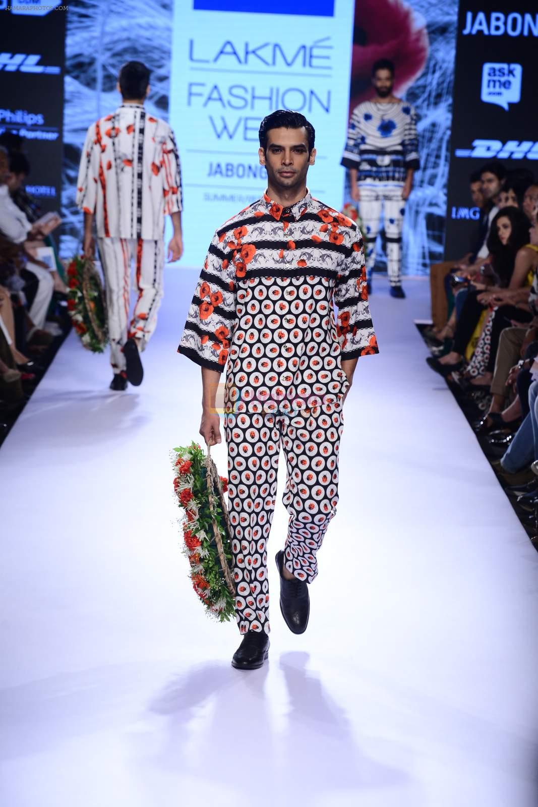 Model walk the ramp for Ken Ferns Show at Lakme Fashion Week 2015 Day 4 on 21st March 2015