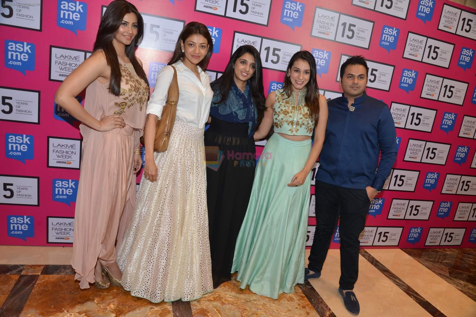 Anindita Nayar, Kajal Aggarwal , Daisy Shah on Day 4 at Lakme Fashion Week 2015 on 21st March 2015