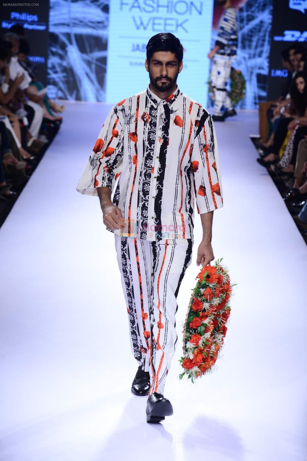 Model walk the ramp for Ken Ferns Show at Lakme Fashion Week 2015 Day 4 on 21st March 2015