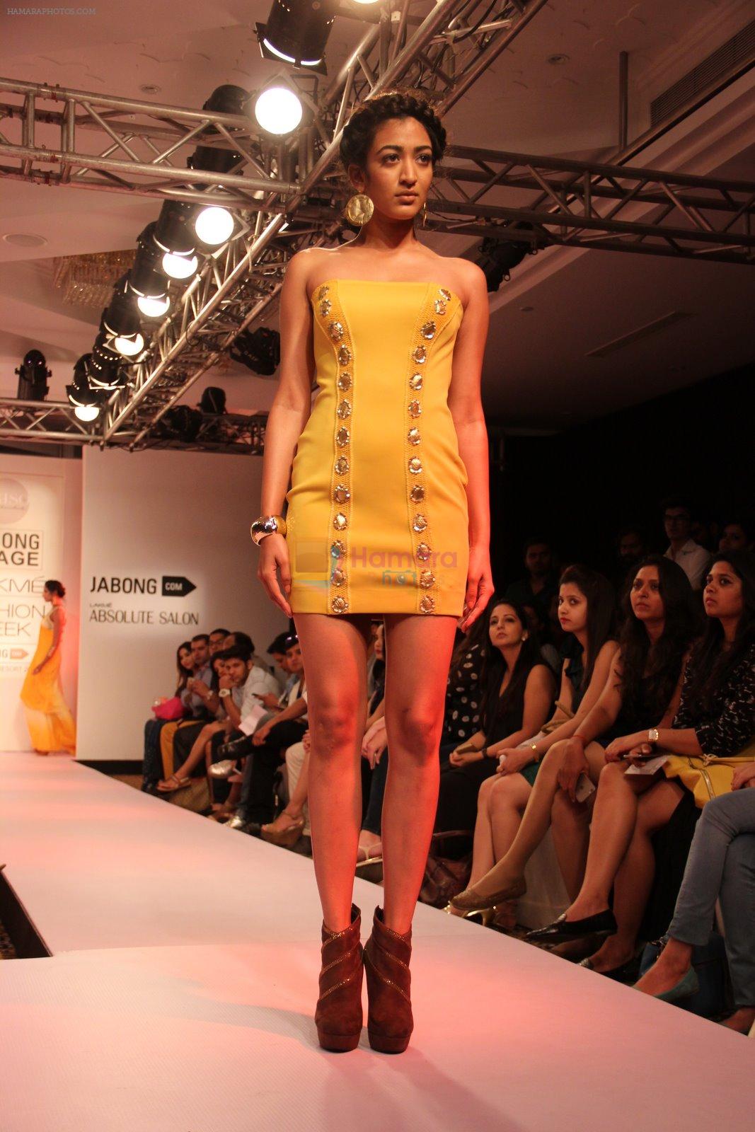 Model walk the ramp for RRISO Show at Lakme Fashion Week 2015 Day 5 on 22nd March 2015
