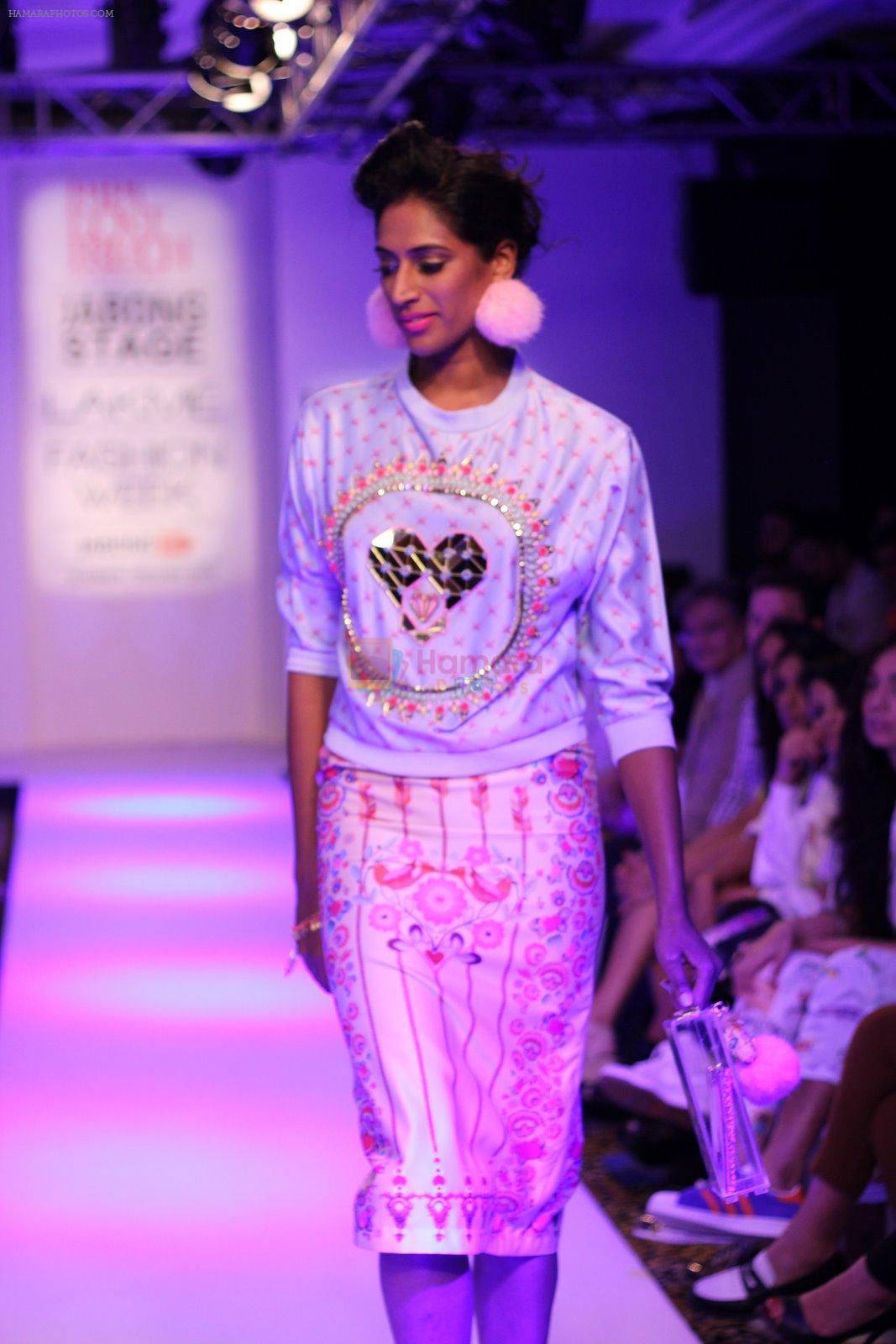 Model walk the ramp for Papa Dont Preach Show at Lakme Fashion Week 2015 Day 5 on 22nd March 2015