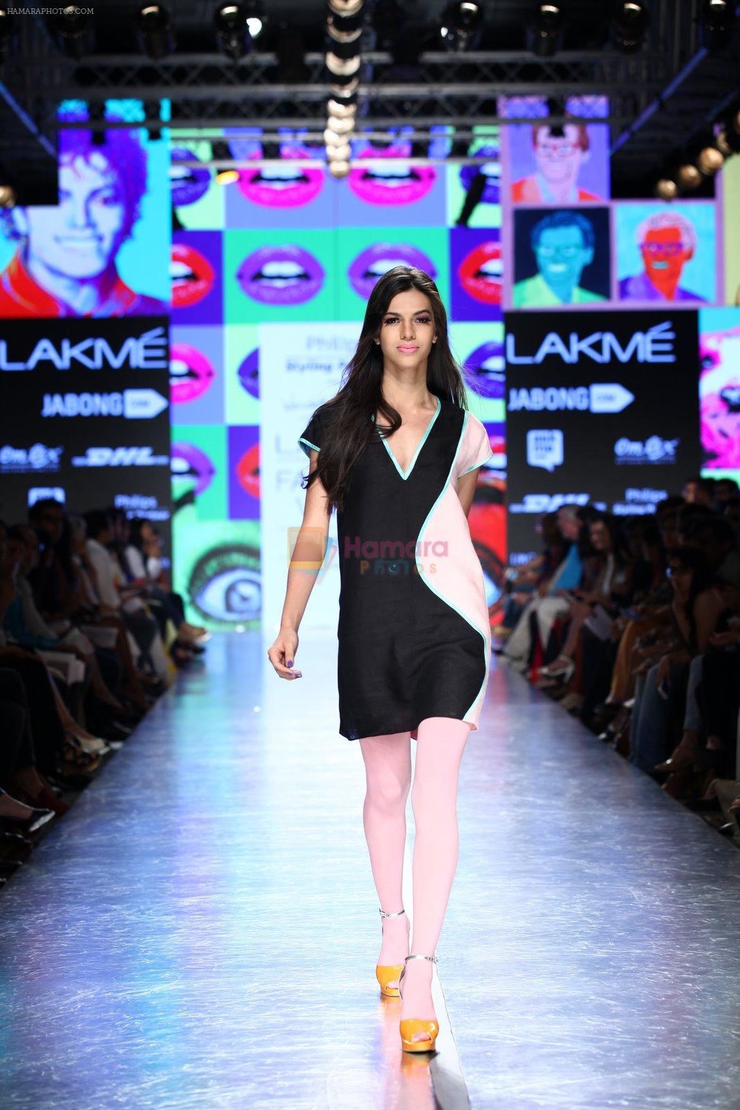 Model walk the ramp for Wendell Rodricks Show at Lakme Fashion Week 2015 Day 5 on 22nd March 2015