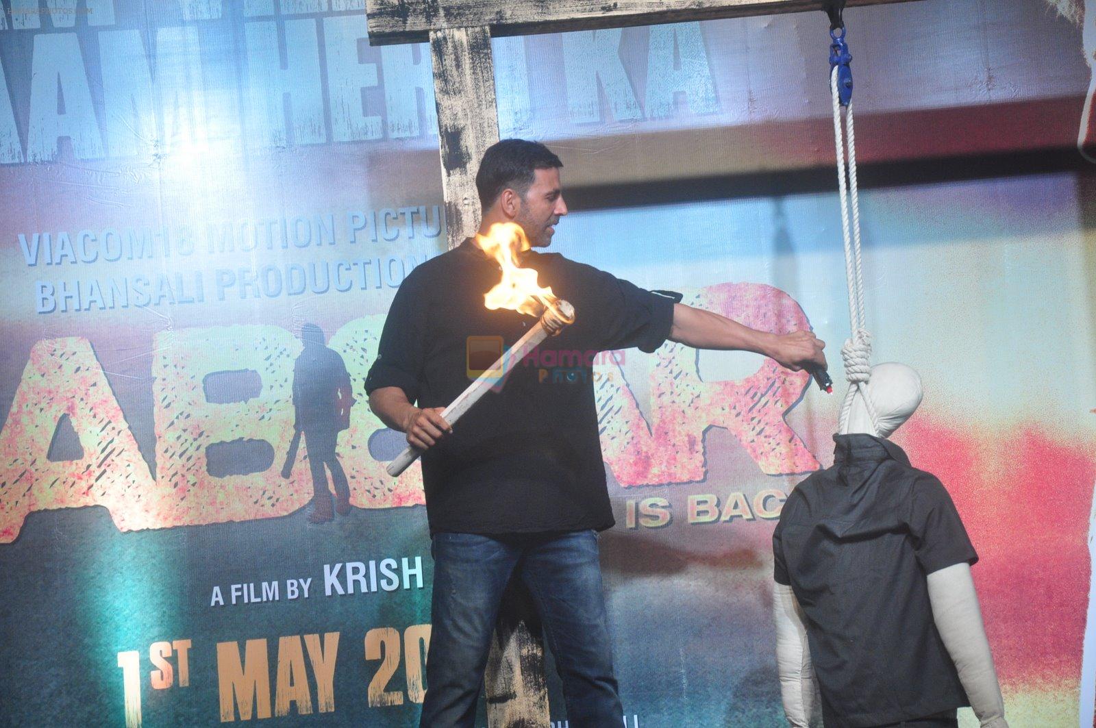 Akshay Kumar at the launch of trailer of Gabbar Is Back in Mumbai on 23rd March 2015