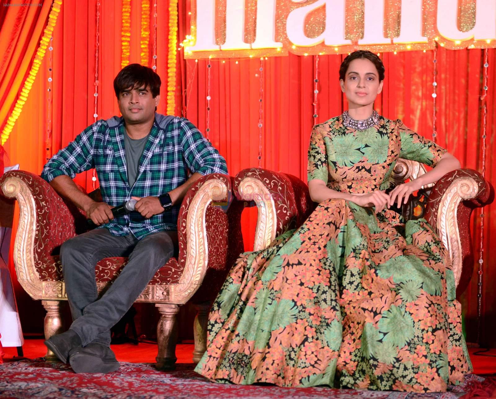 Kangana Ranaut, R Madhavan at the press confrence & Poster launch of Flim Tanu Weds Manu Returns at Hotel Dusit Devrana in New Delhi on 23rd March 2015