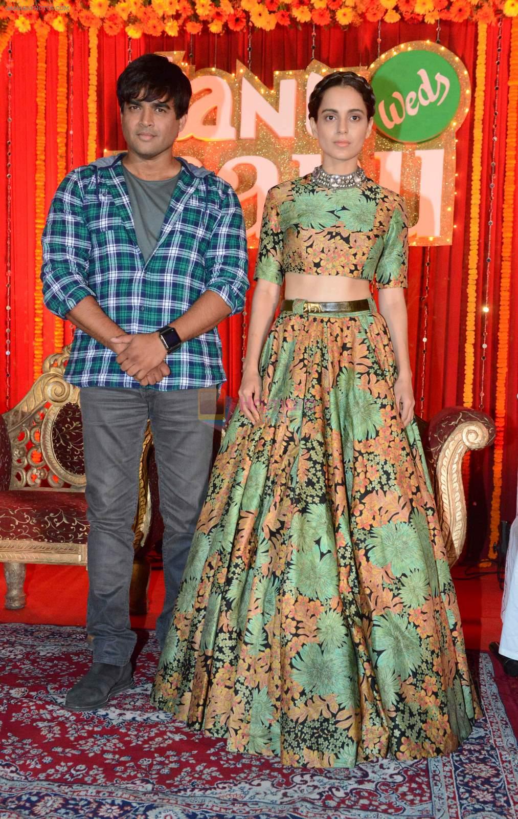 Kangana Ranaut, R Madhavan at the press confrence & Poster launch of Flim Tanu Weds Manu Returns at Hotel Dusit Devrana in New Delhi on 23rd March 2015
