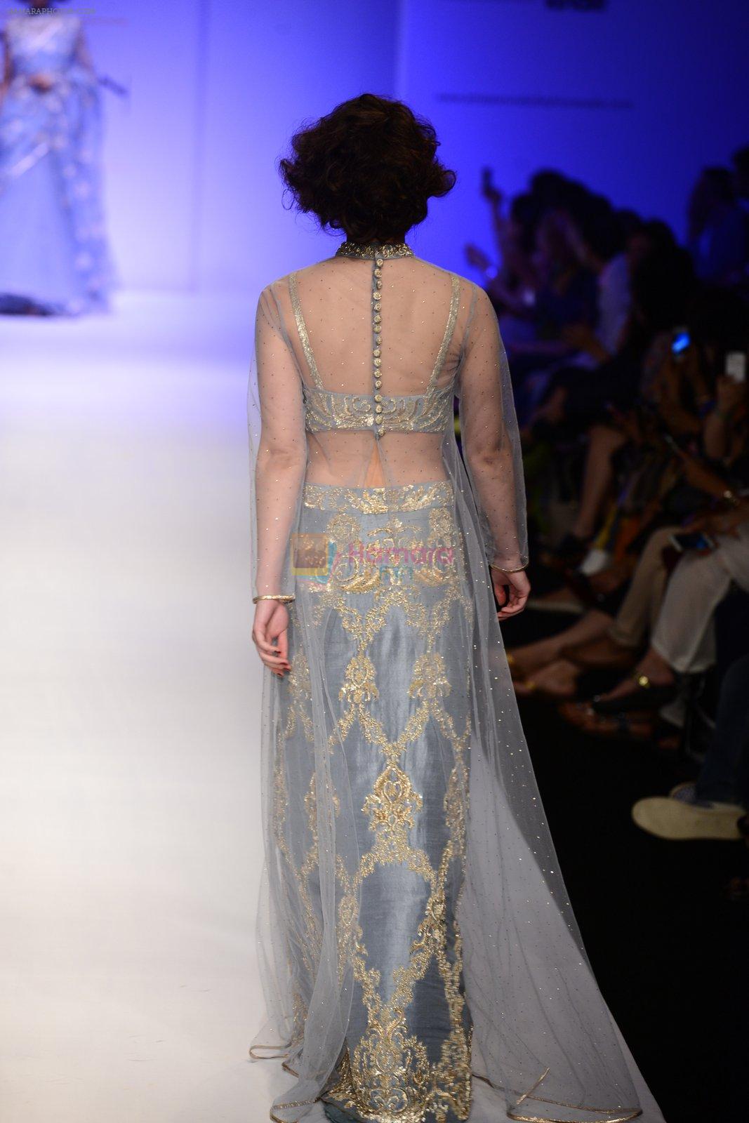 Model walk the ramp for Payal Singhal on day 1 of Amazon India Fashion Week on 25th March 2015