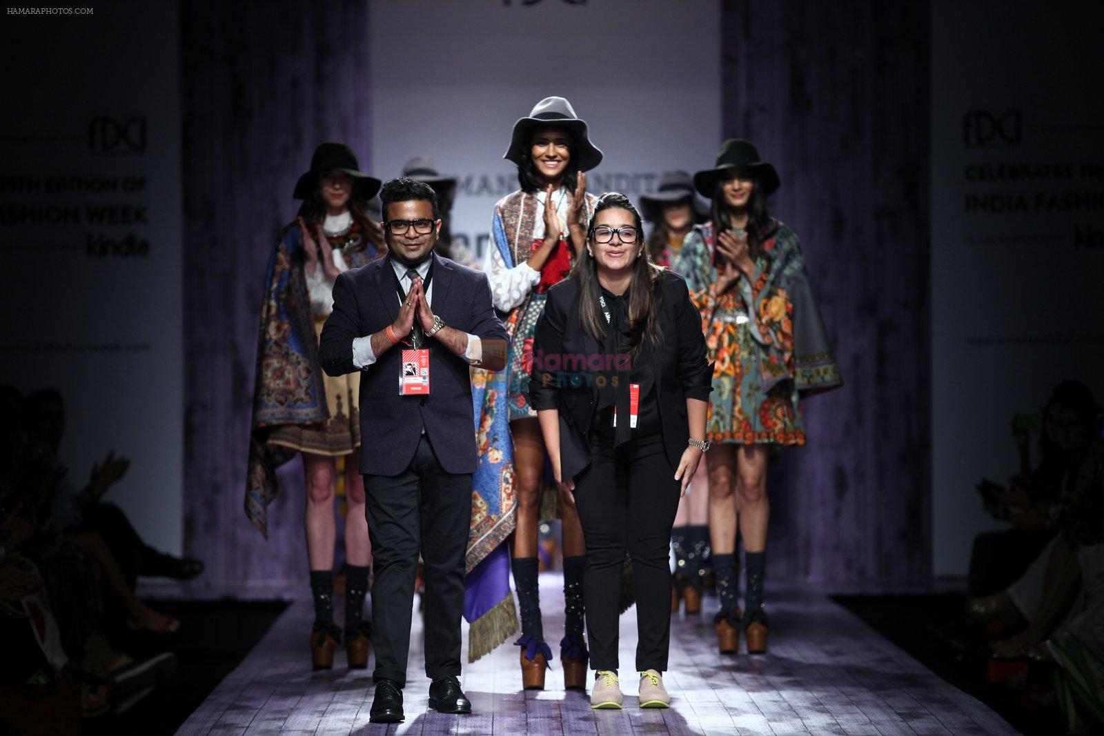 Model walk the ramp for Hemant & Nandita on day 2 of Amazon India Fashion Week on 26th March 2015