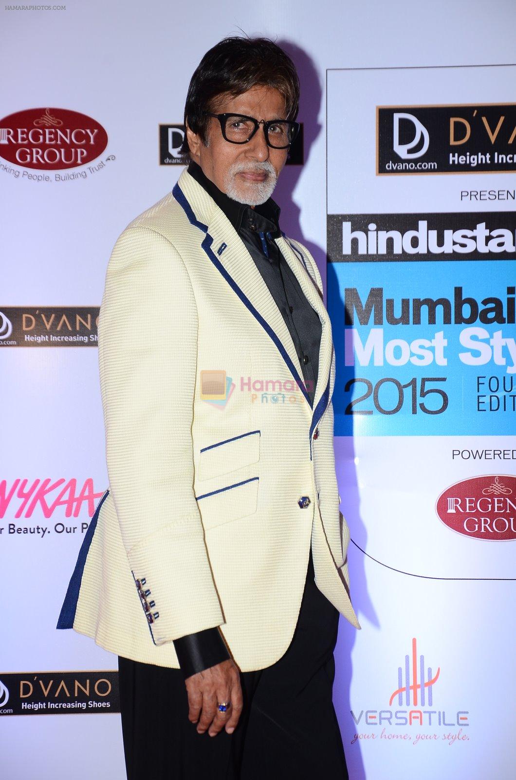 Amitabh Bachchan at HT Mumbai's Most Stylish Awards 2015 in Mumbai on 26th March 2015