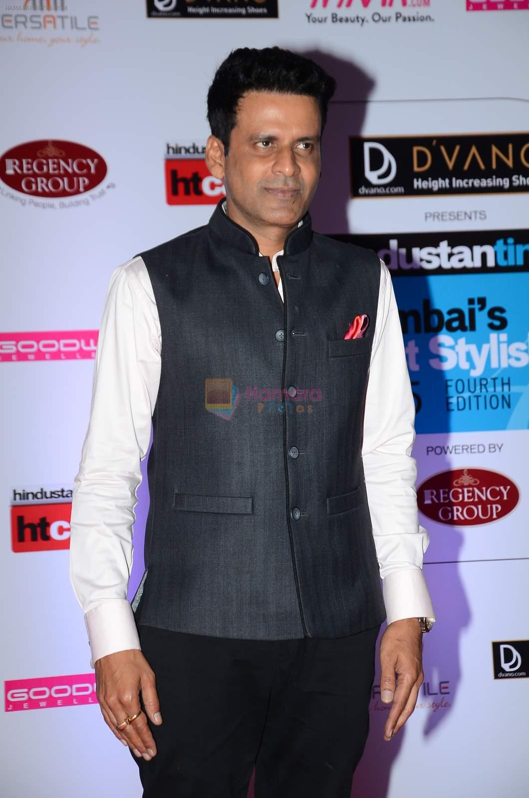 Manoj Bajpai at HT Mumbai's Most Stylish Awards 2015 in Mumbai on 26th March 2015