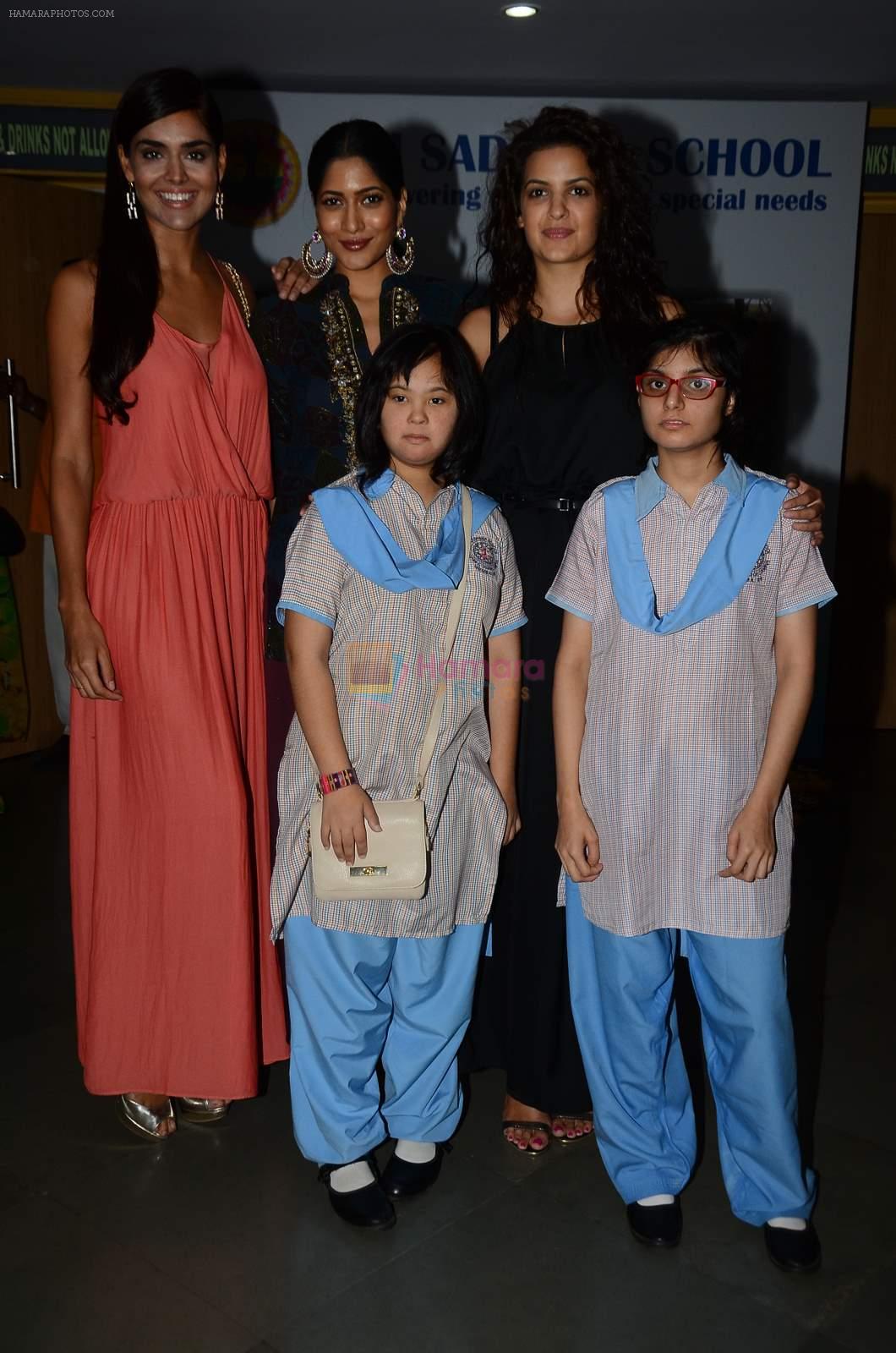Nathalia Kaur, Natasha Stankovic, Himarsha Venkatsamy at SPJ Sadhana School for a noble cause on 26th March 2015