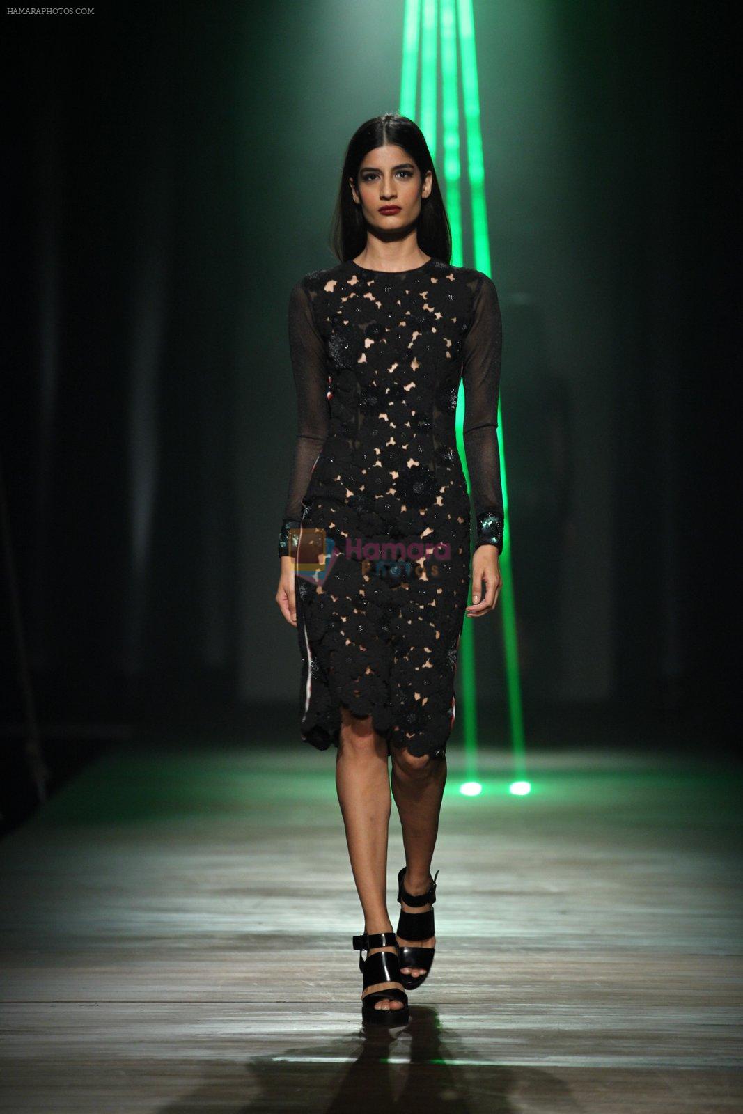 Model walk the ramp for Namrata Joshipura on day 3 of Amazon India Fashion Week on 27th March 2015