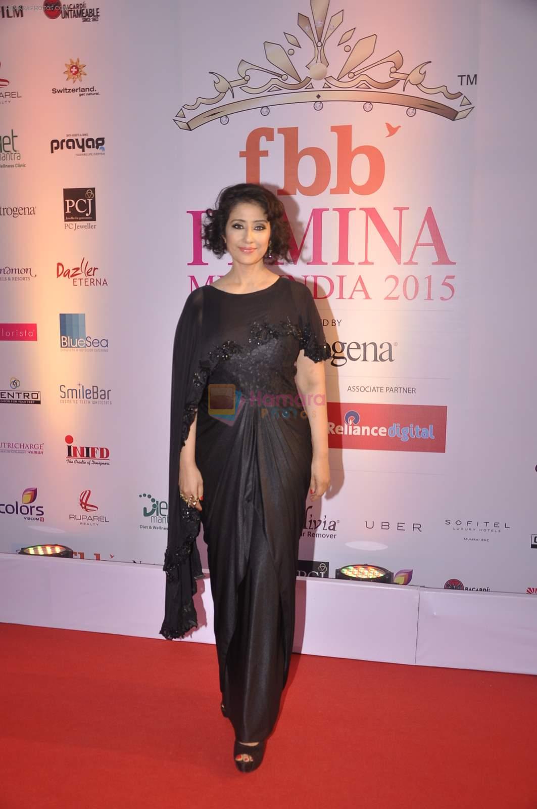 Manisha Koirala at Femina Miss India finals red carpet in Yashraj Studios on 28th March 2015