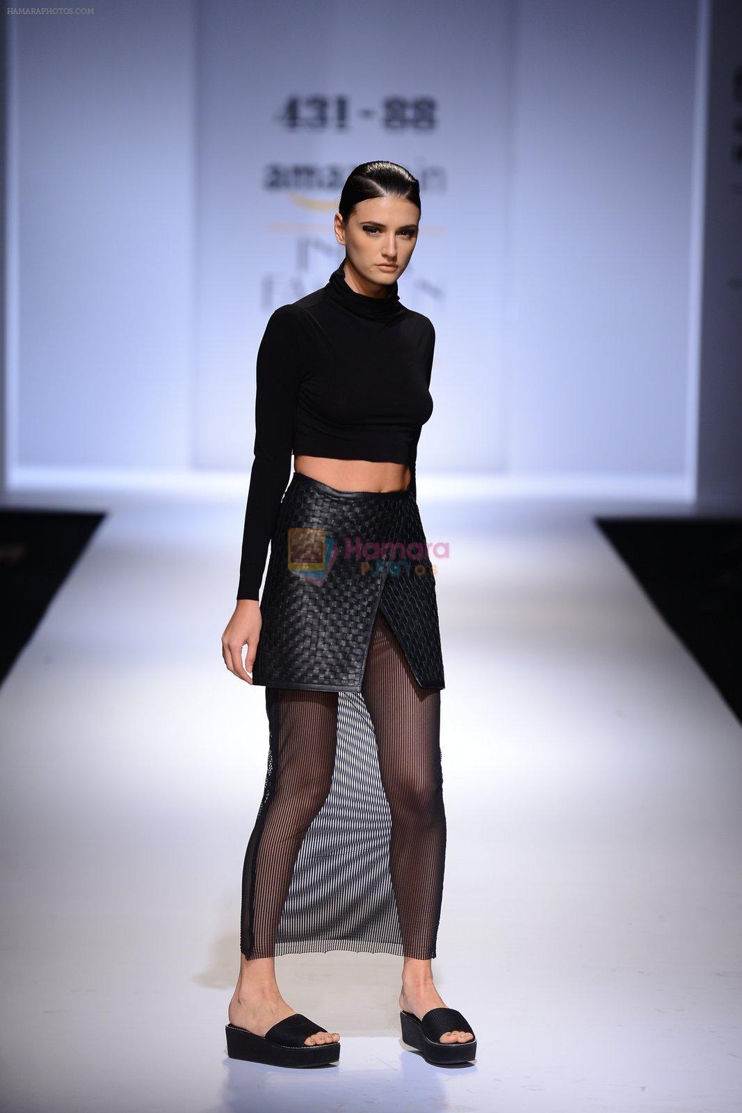 Model walk the ramp for Shweta Kapur on day 4 of Amazon India Fashion Week on 28th March 2015