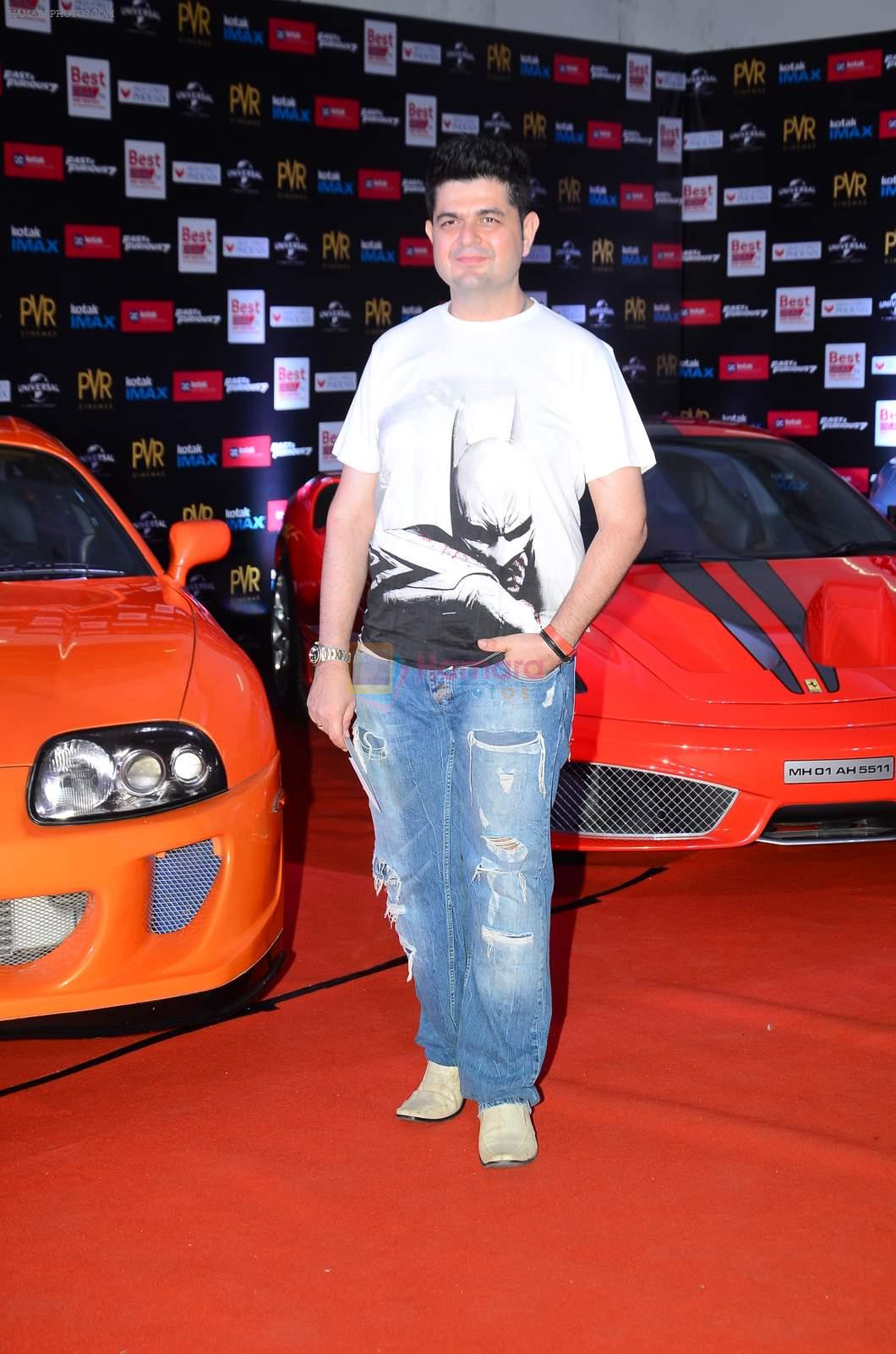 Dabboo Ratnani at the premiere of Fast N Furious 7 premiere in PVR, Mumbai on 1st April 2015