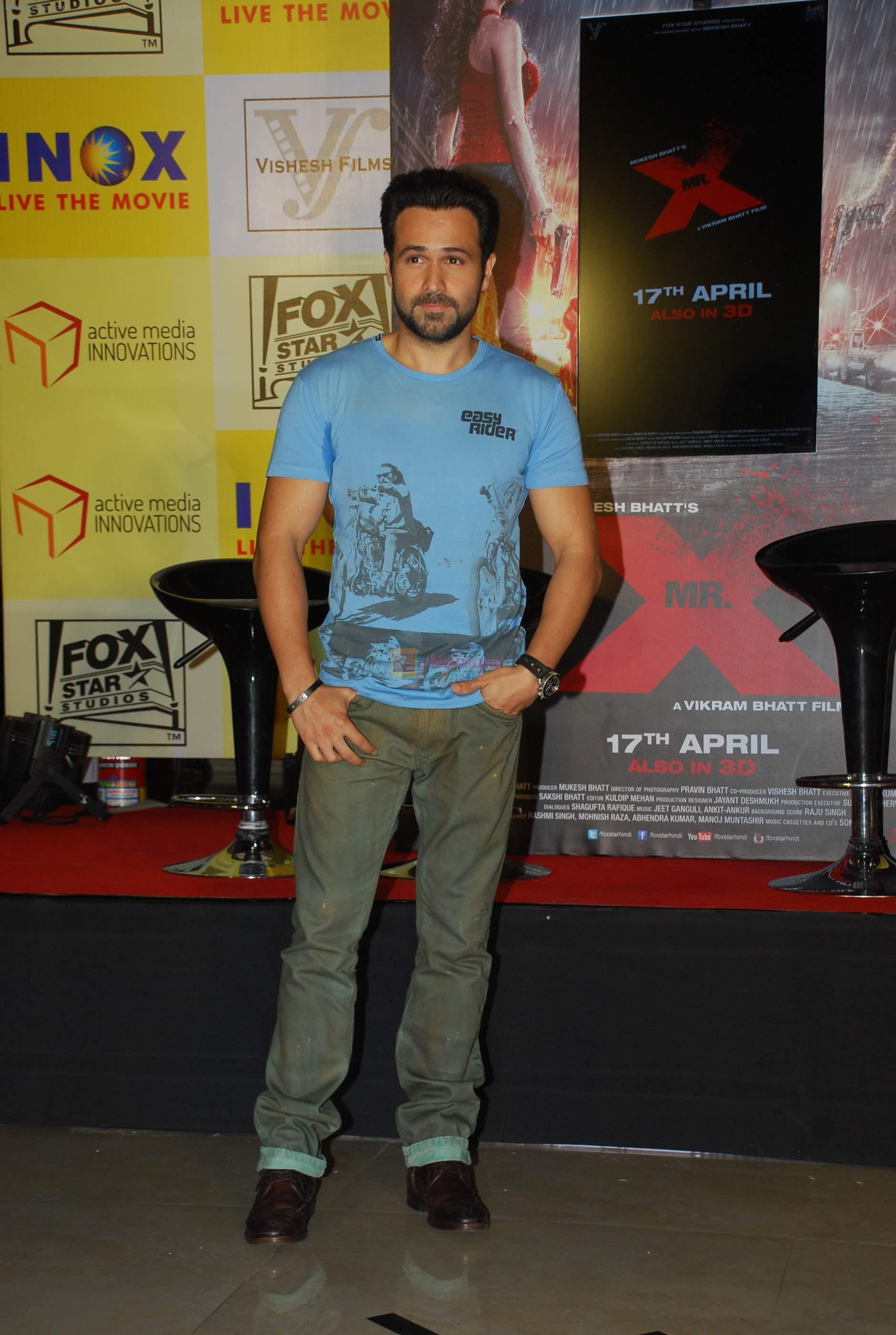 Emraan Hashmi at MR X promotions in Malad, Mumbai on 6th April 2015