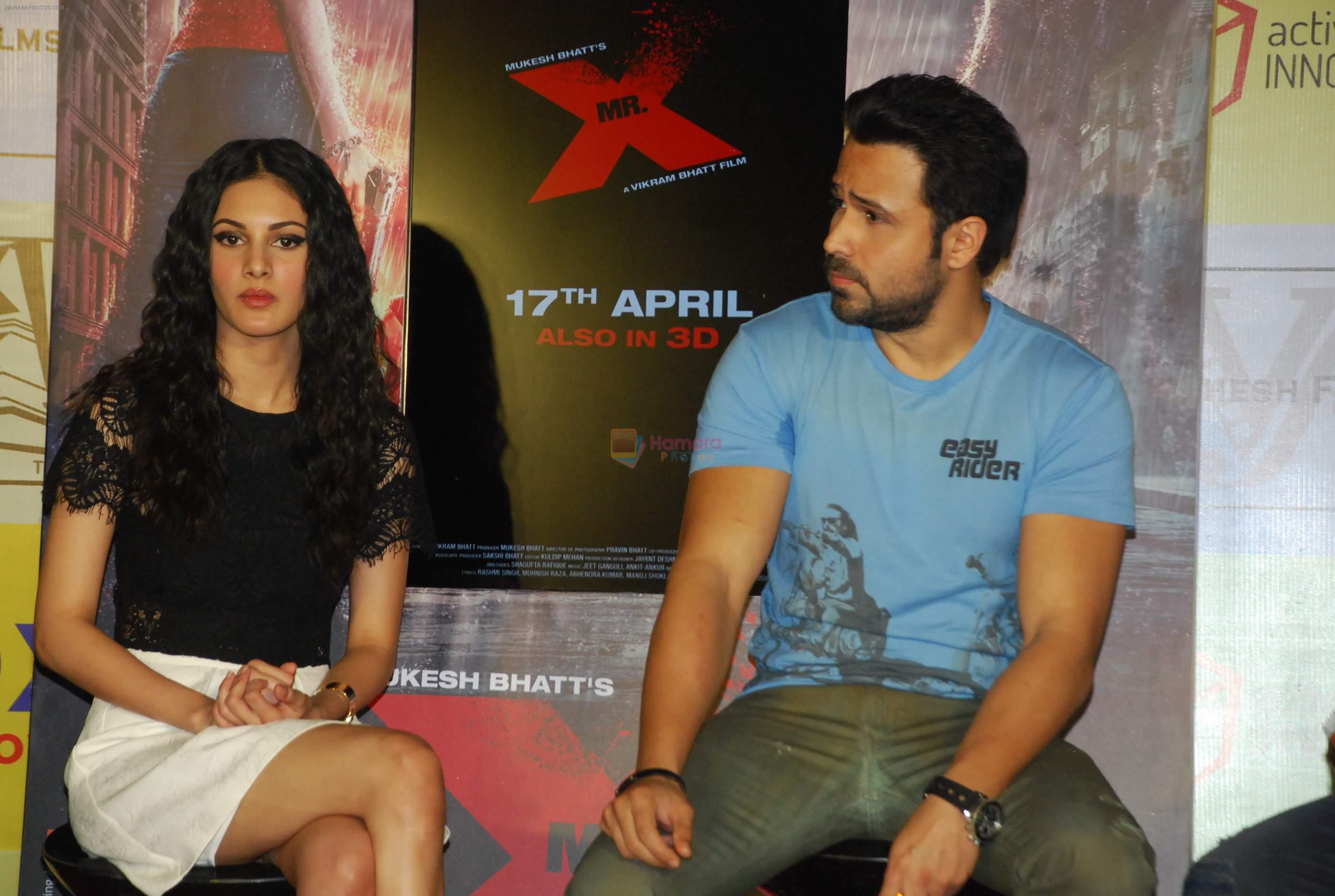 Emraan Hashmi, Amyra Dastur at MR X promotions in Malad, Mumbai on 6th April 2015