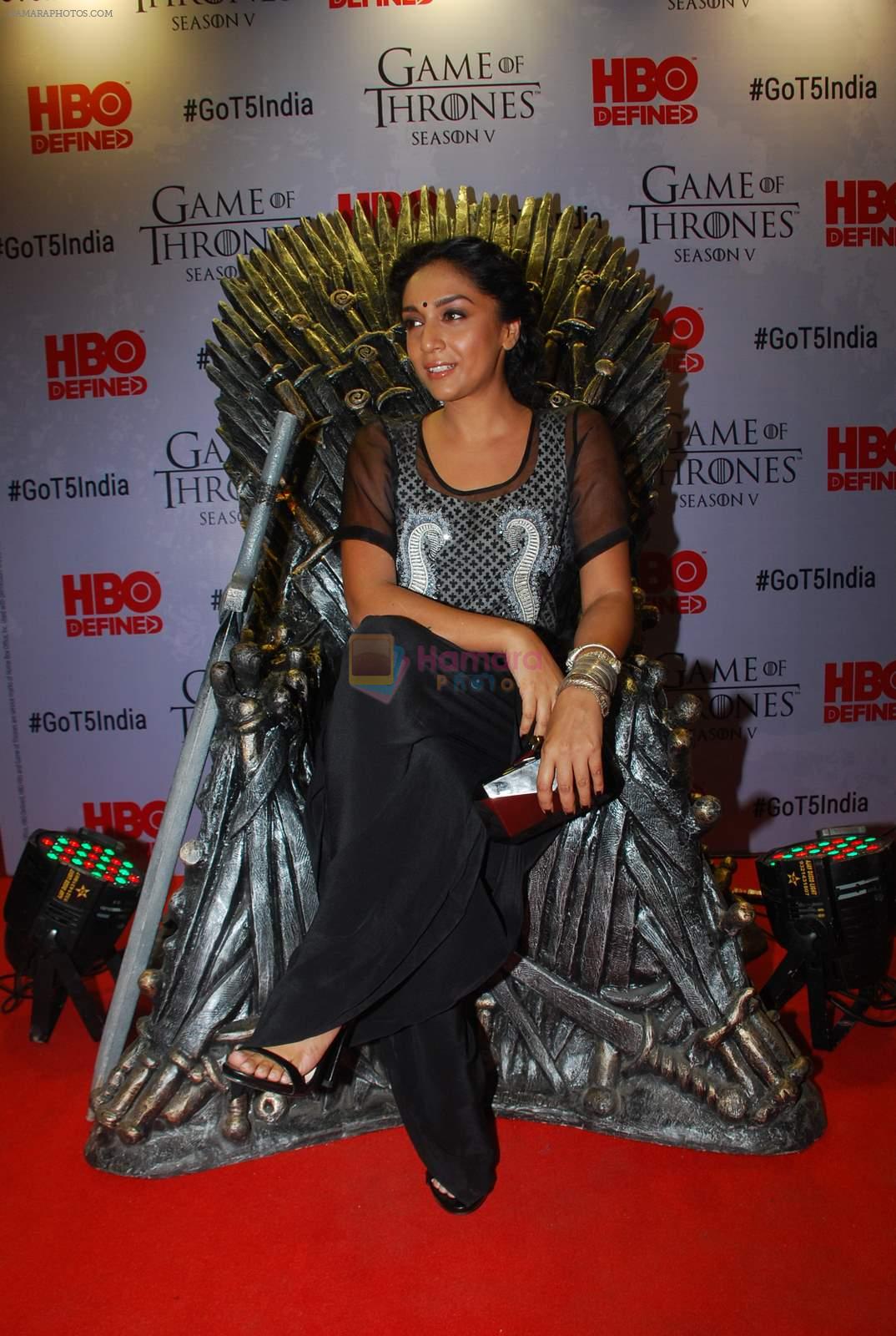 Shweta Salve at Indian censored screening of Game of Thrones in Lightbox, Mumbai on 9th April 2015