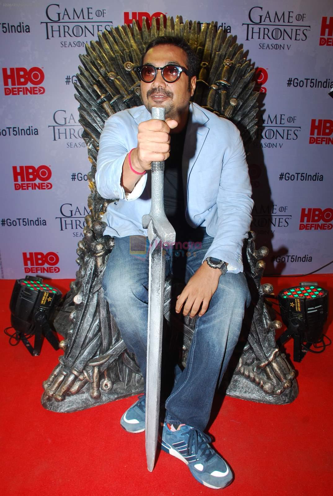 Anurag Kashyap at Indian censored screening of Game of Thrones in Lightbox, Mumbai on 9th April 2015