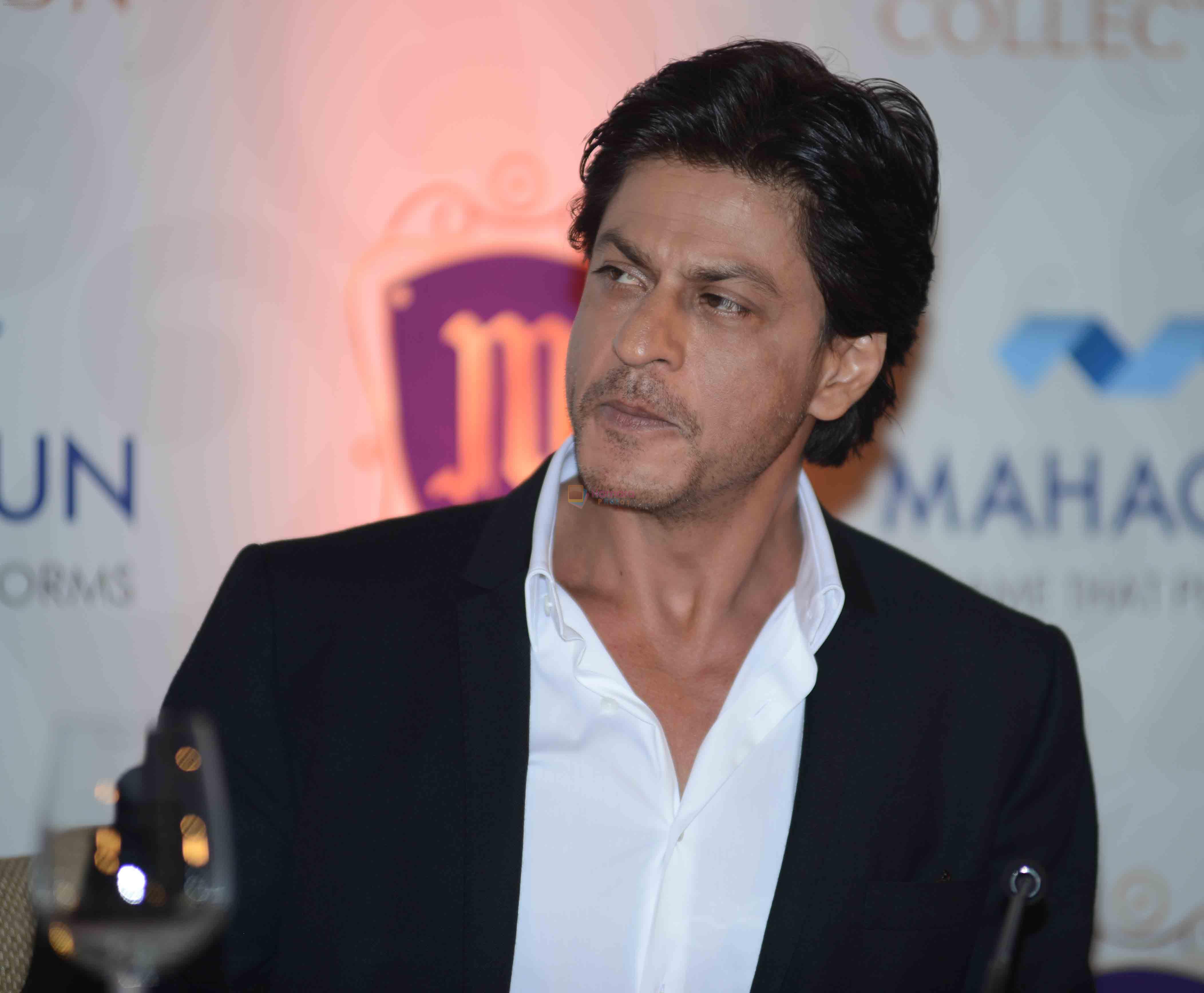 Shah Rukh Khan during the launch of Mahagun's luxurious properties The M Collection in New Delhi on April 11, 2015