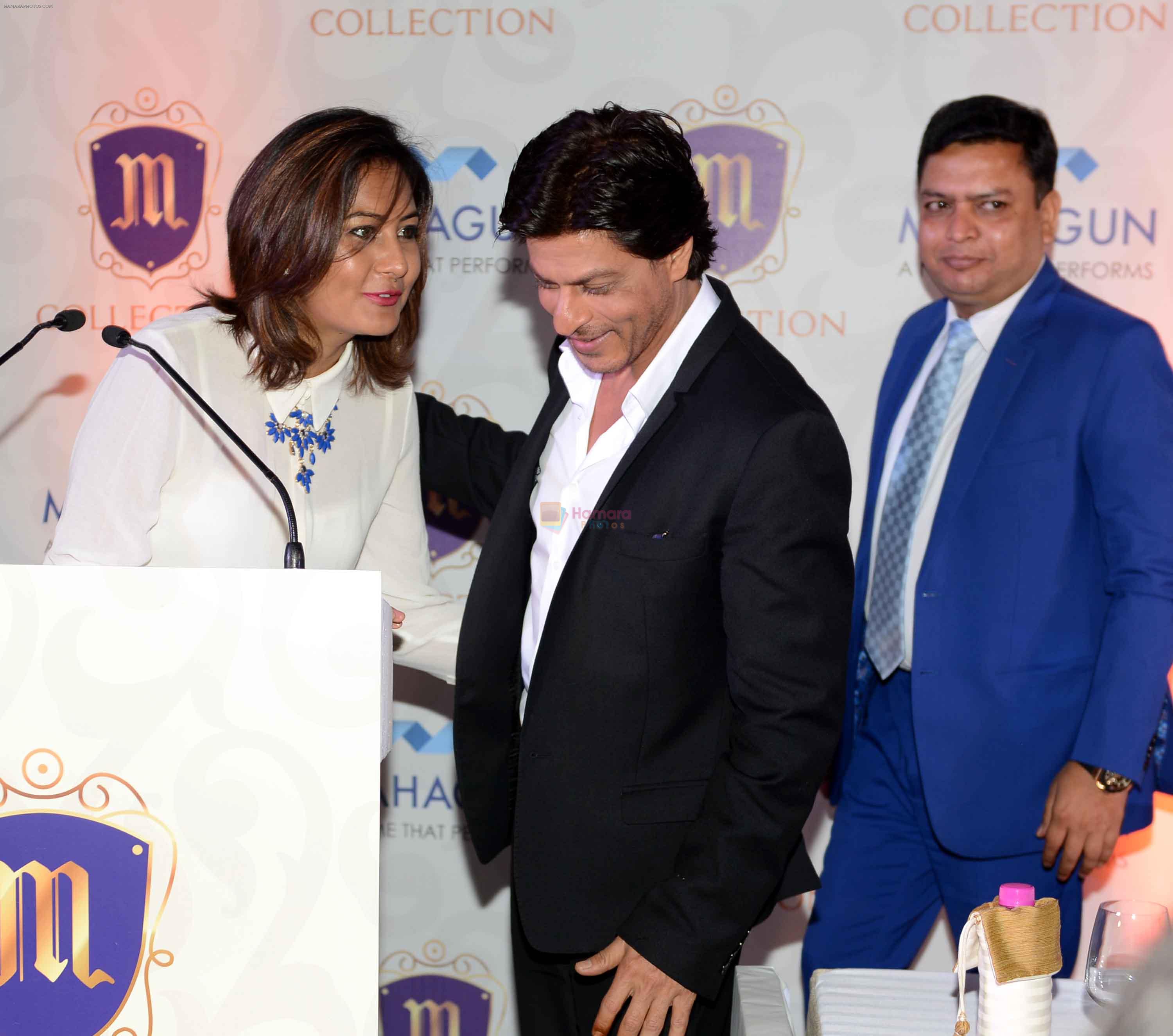 Shah Rukh Khan during the launch of Mahagun's luxurious properties The M Collection in New Delhi on April 11, 2015