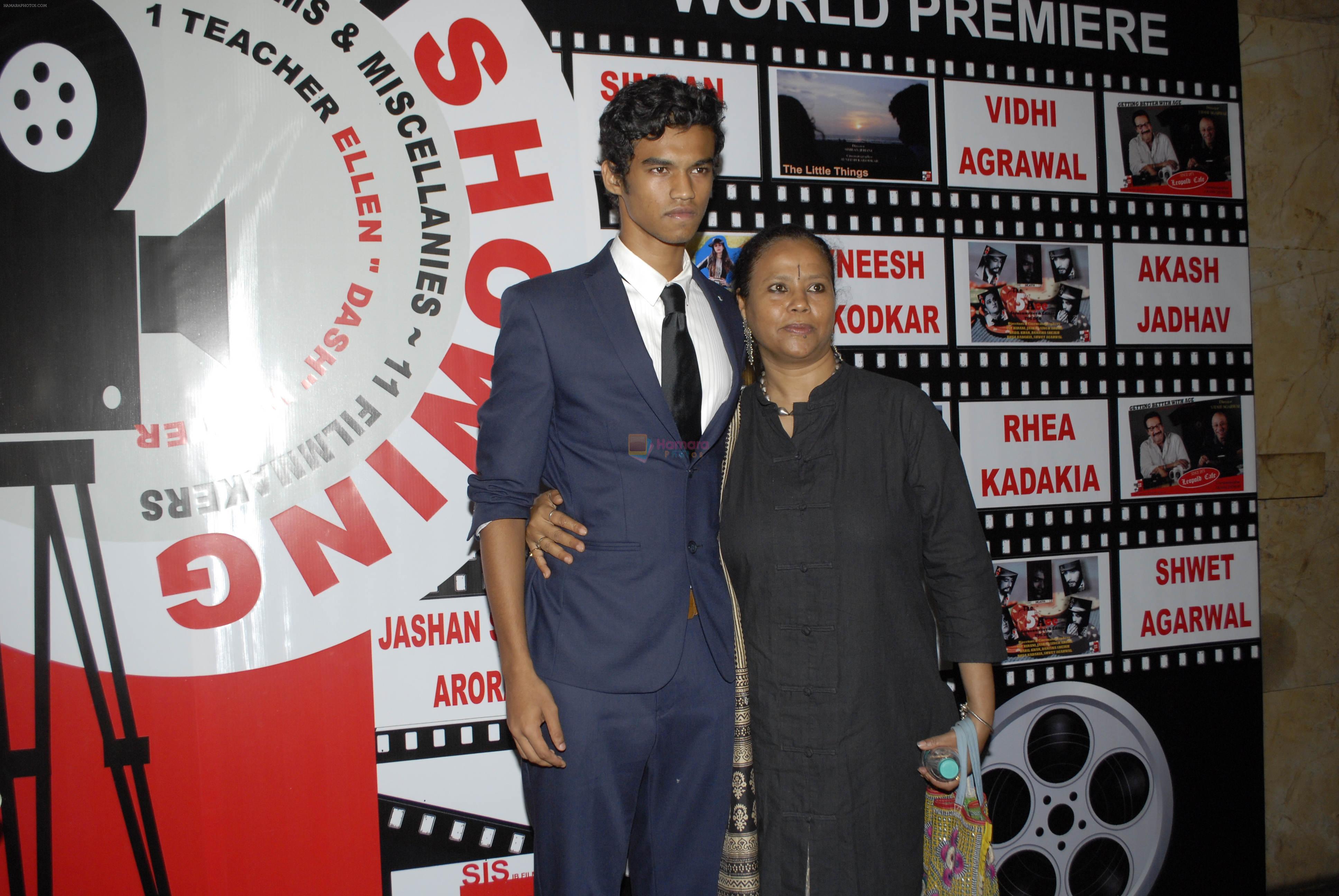 Irrfan Khan's wife sutapa sikdar with son at Singapore International School Celeb Kids short films screening on 12th April 2015