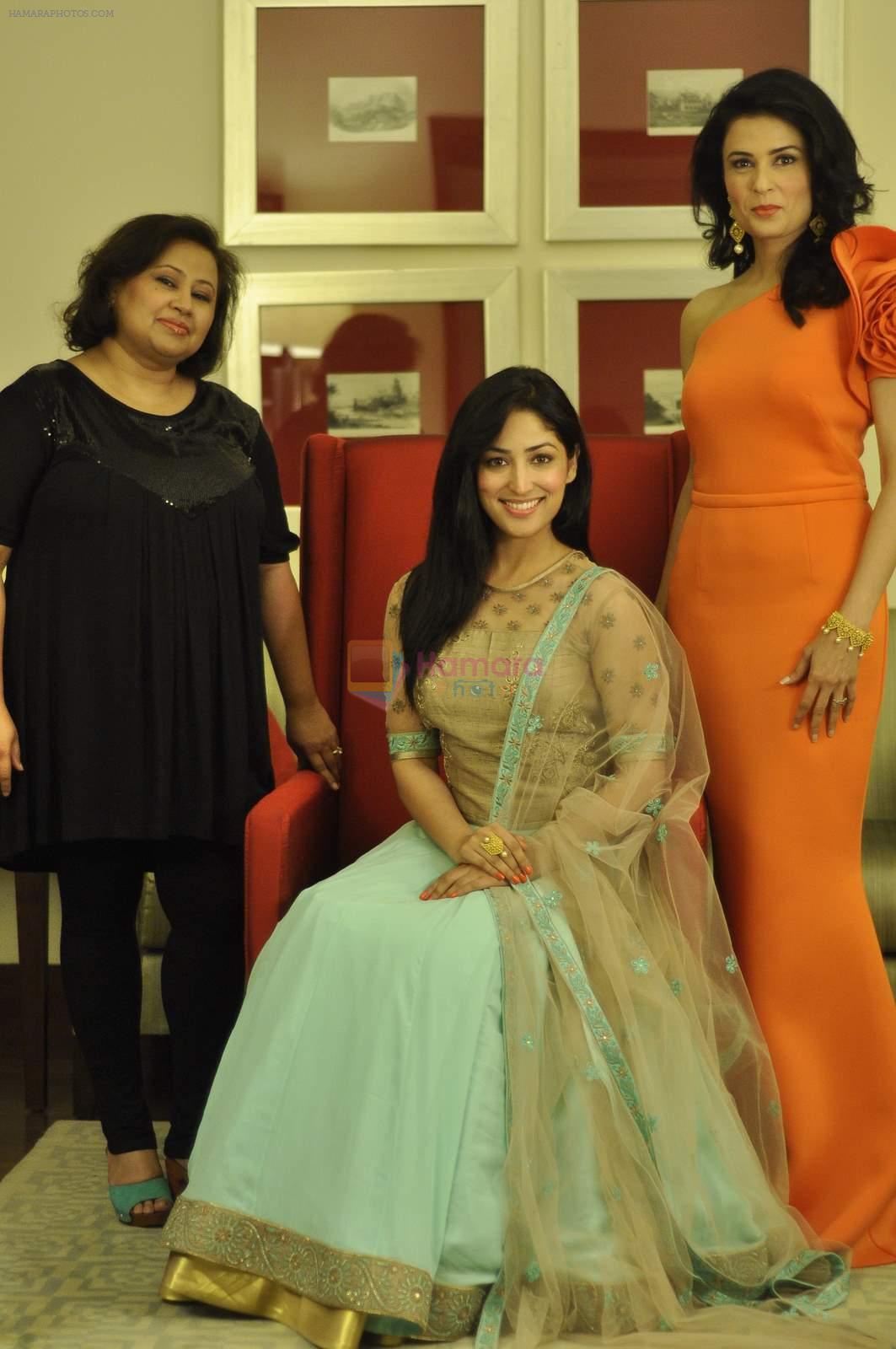 Yami Gautam in Sumona couture for Bridal Asia in NSCI on 12th April 2015