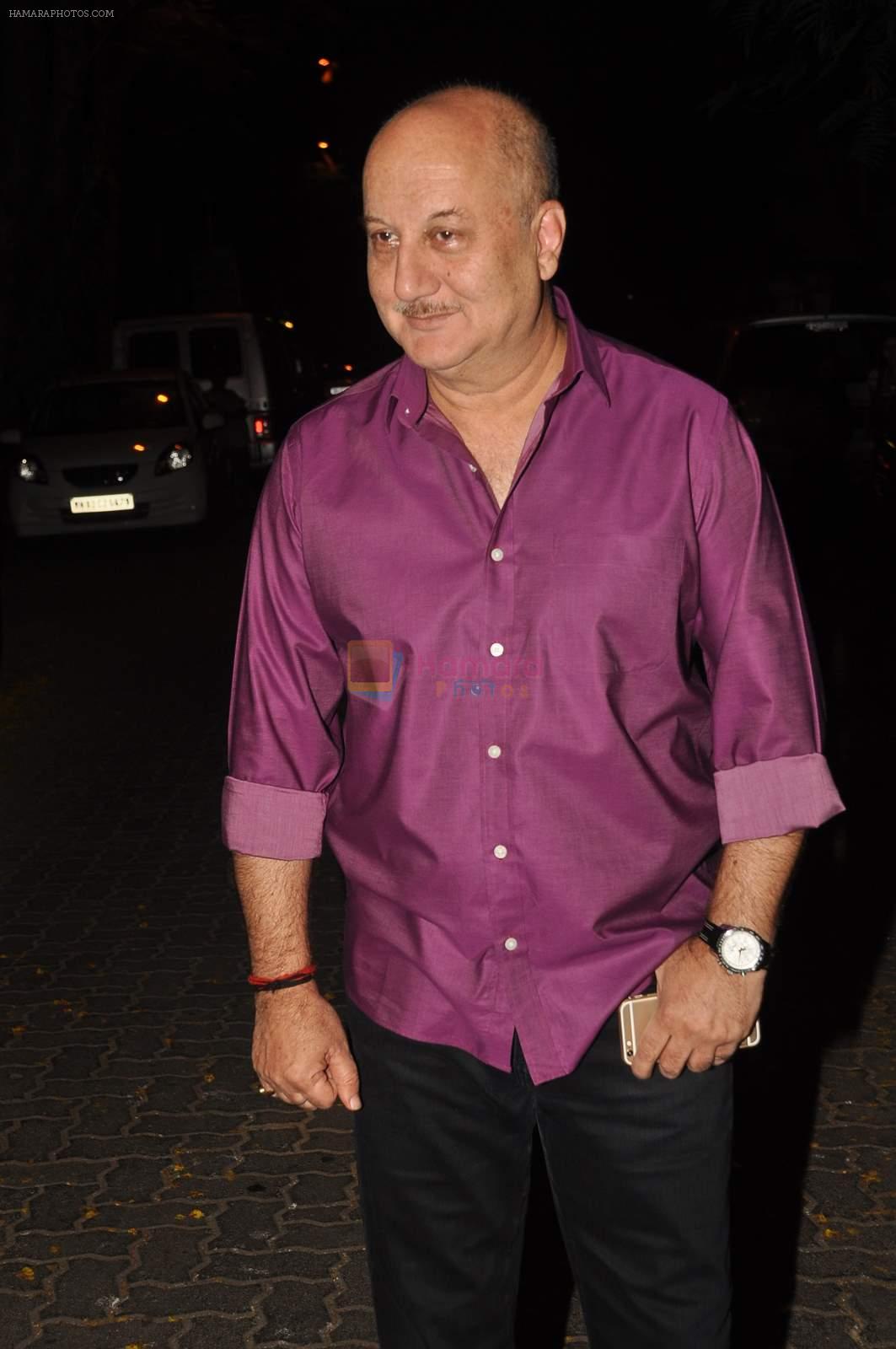 Anupam Kher at Dil Dhadakne Do bash hosted by Anil Kpaoor in Mumbai on 13th April 2015