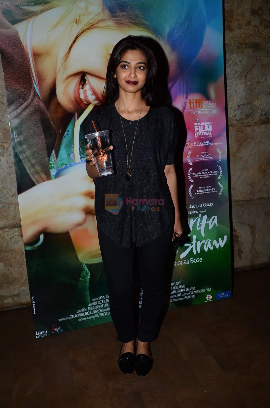 Radhika Apte at the special screening of Margarita With A Straw in Lightbox on 13th April 2015