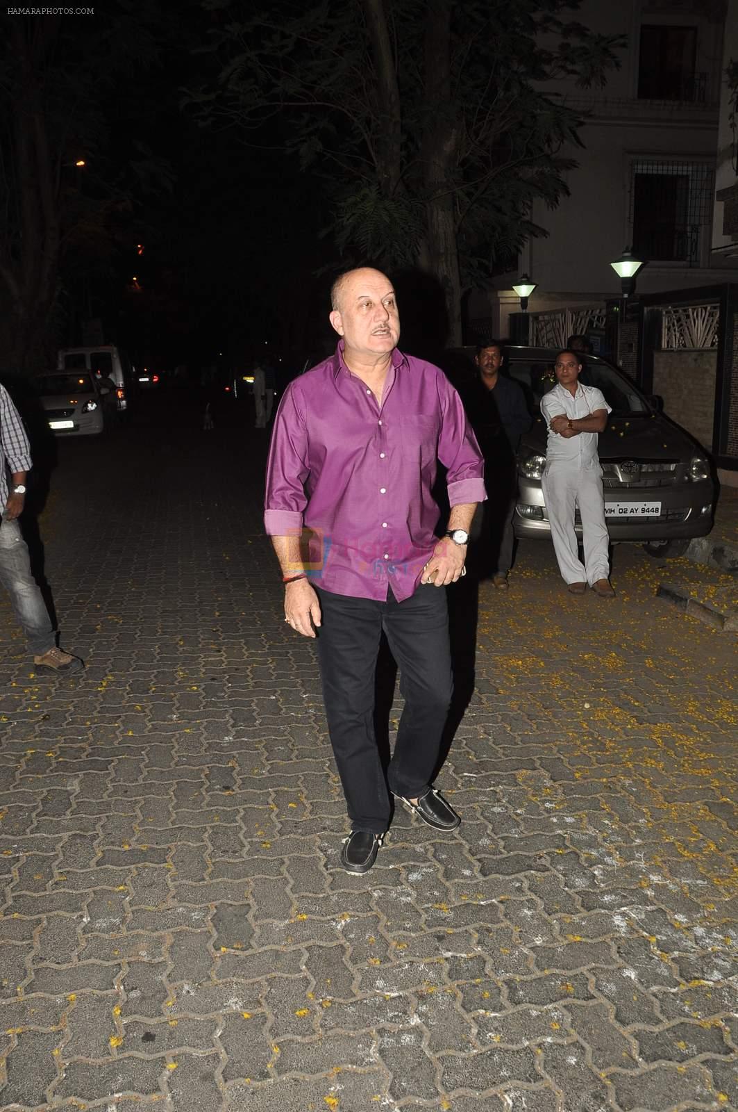 Anupam Kher at Dil Dhadakne Do bash hosted by Anil Kpaoor in Mumbai on 13th April 2015