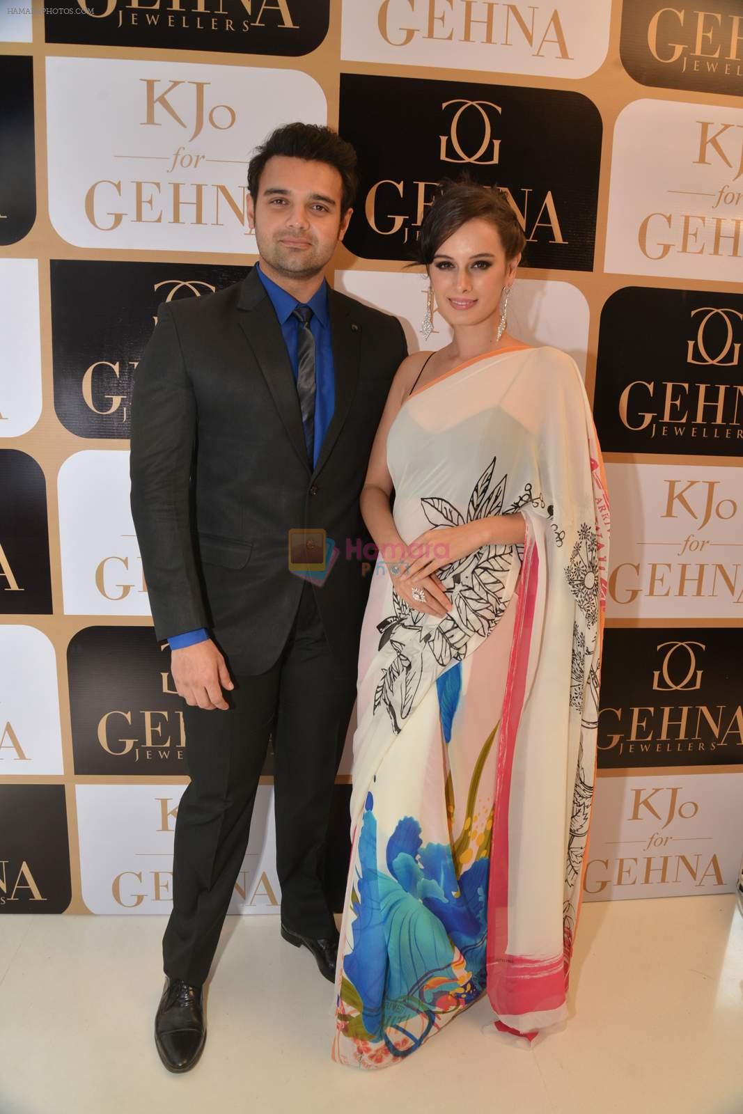 mahakshay with evelyn at the Launch of Karan Johar's special edition Holiday Line by Gehna Jewellers in Mumbai on 13th April 2015