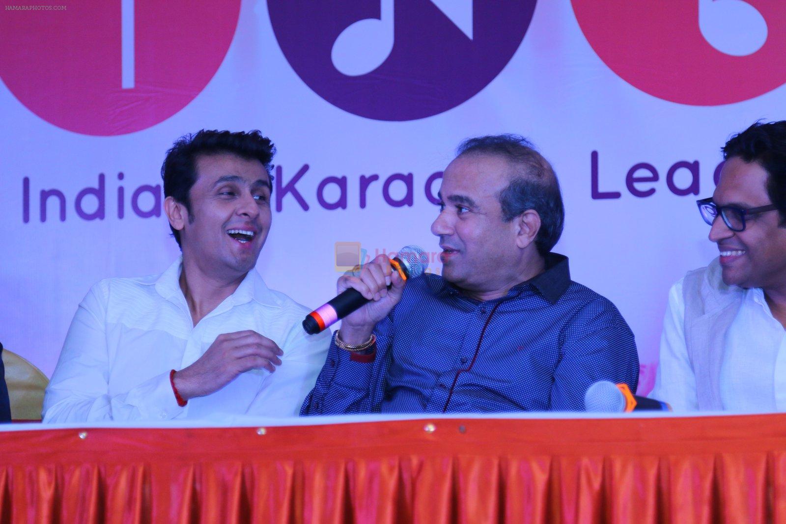 Sonu Nigam and Suresh Wadkar at IKL launch in Mumbai on 14th April 2015