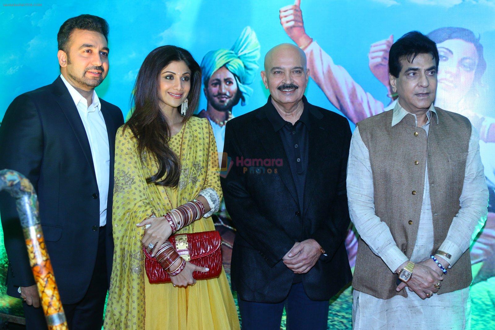 Raj Kundra, Shilpa Shetty, Rakesh Roshan, Jeetendra at Baisakhi 2015 celebrations in Mumbai on 14th April 2015