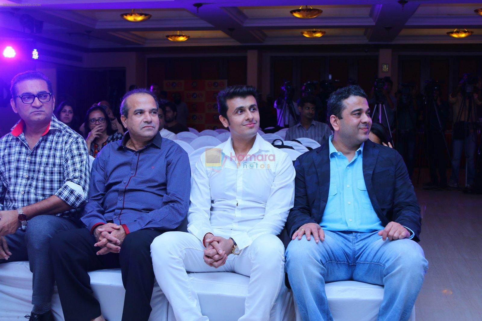 Abhijeet Bhattacharya, Sonu Nigam and Suresh Wadkar at IKL launch in Mumbai on 14th April 2015