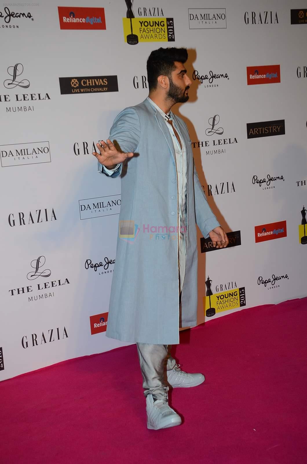 Arjun Kapoor at Grazia young fashion awards red carpet in Leela Hotel on 15th April 2015