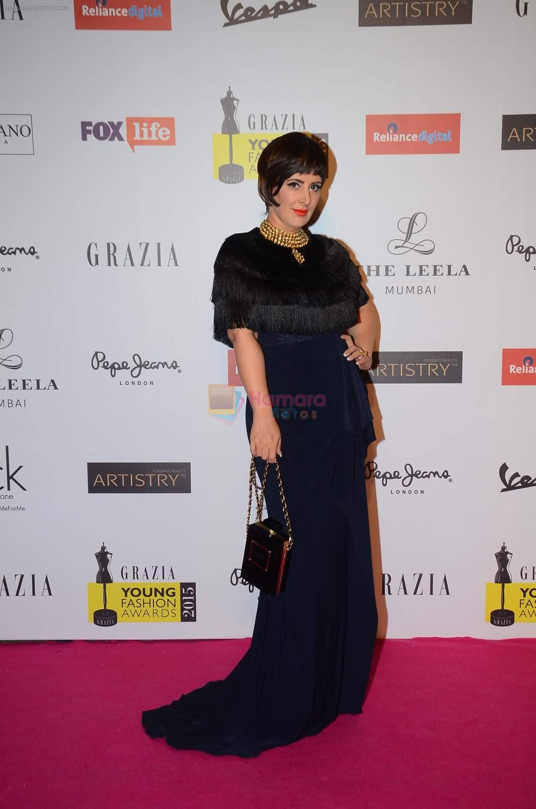 Pria Kataria Puri at Grazia young fashion awards red carpet in Leela Hotel on 15th April 2015