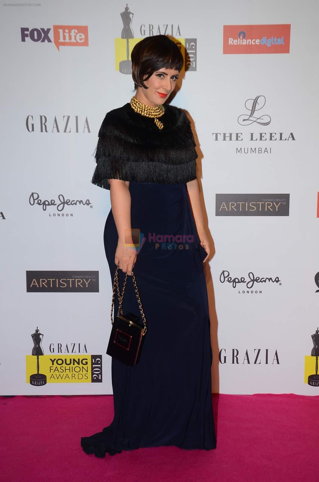 Pria Kataria Puri at Grazia young fashion awards red carpet in Leela Hotel on 15th April 2015
