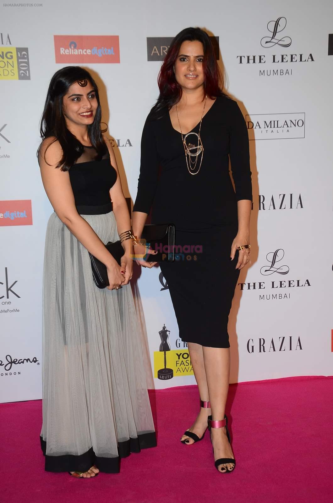 Sona Mohapatra at Grazia young fashion awards red carpet in Leela Hotel on 15th April 2015