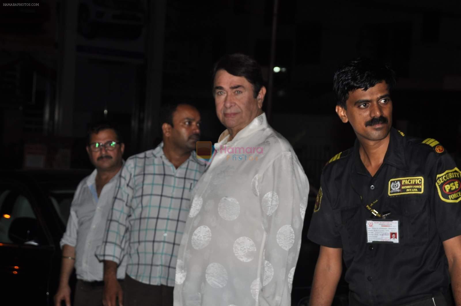 Randhir Kapoor at Kapoor's bday in Mumbai on 20th April 2015