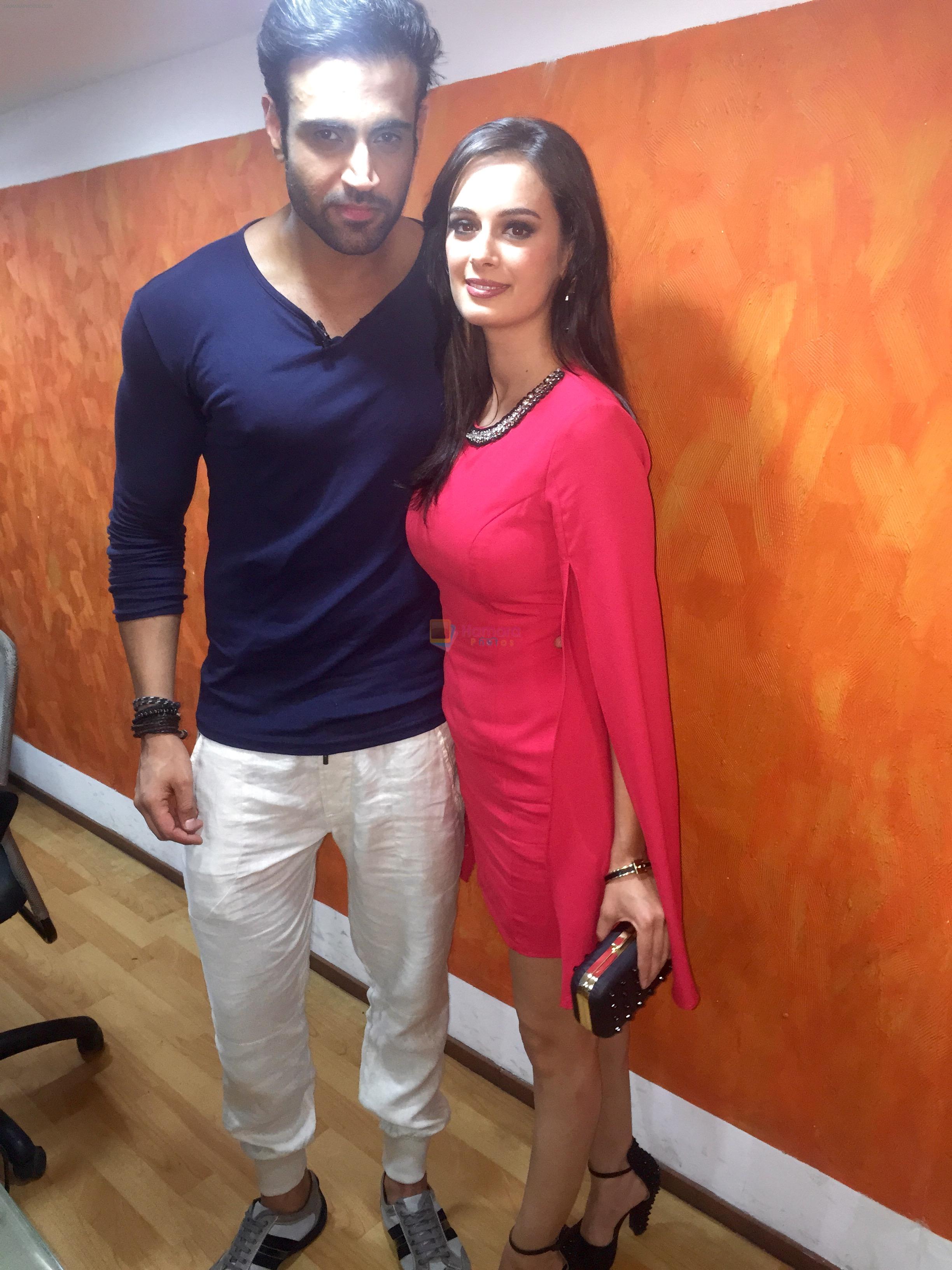Evelyn Sharma and Navdeep at the promotional event for Kuch Kuch Locha hai