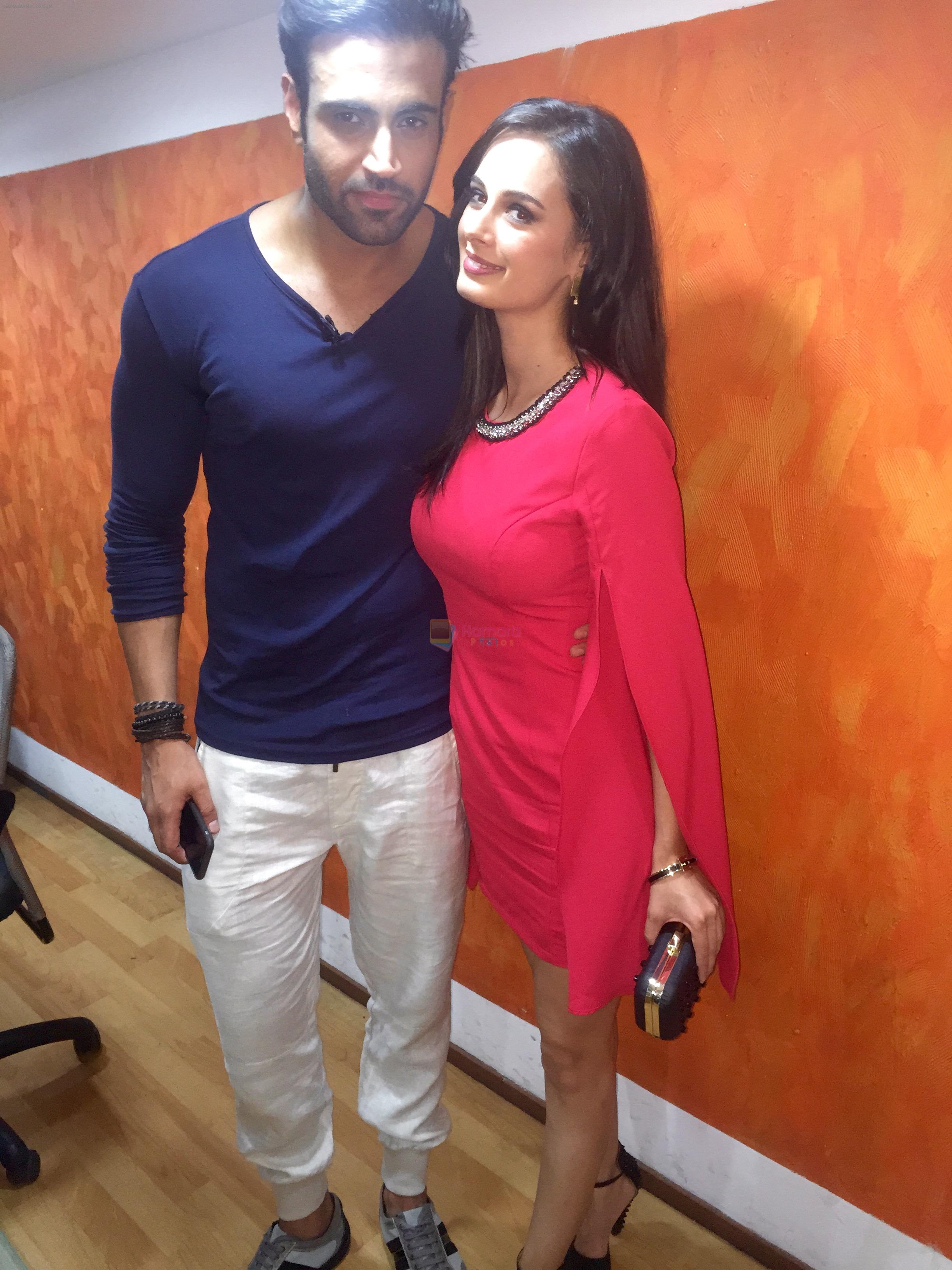 Evelyn Sharma and Navdeep at the promotional event for Kuch Kuch Locha hai